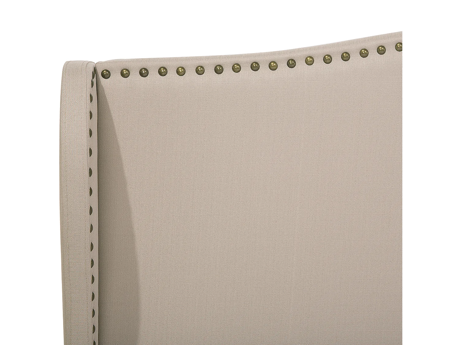Lit avec sommier Tissu COLMAR 160 x 200 cm Beige sable