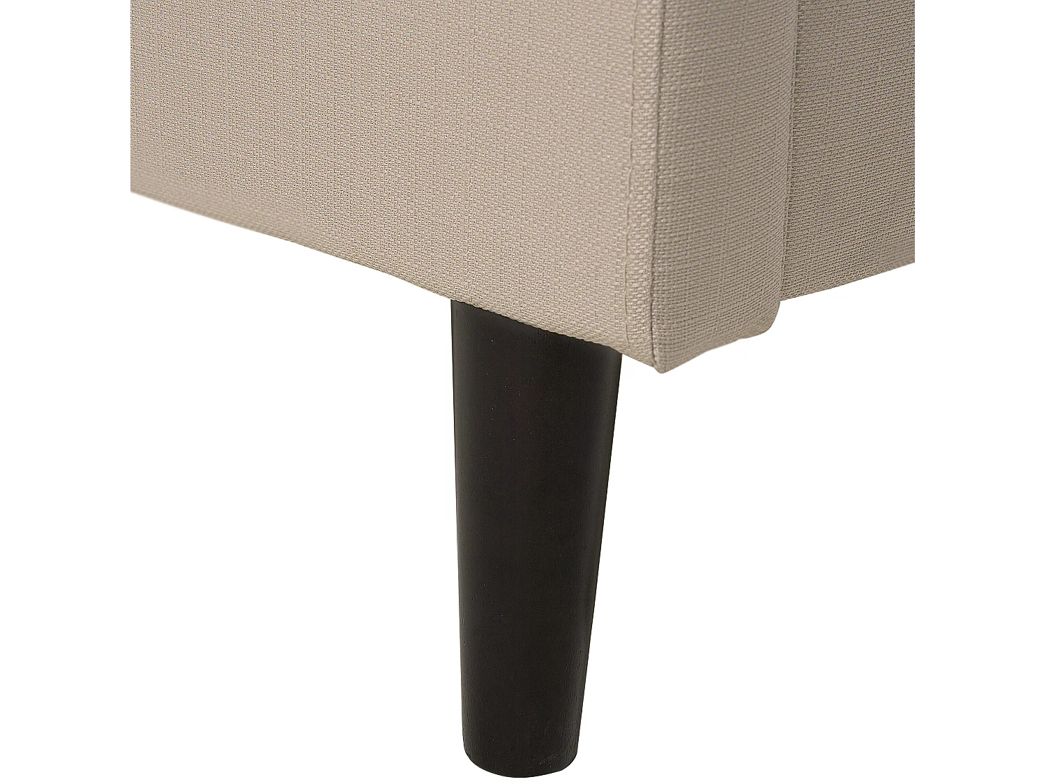 Lit avec sommier Tissu COLMAR 160 x 200 cm Beige sable