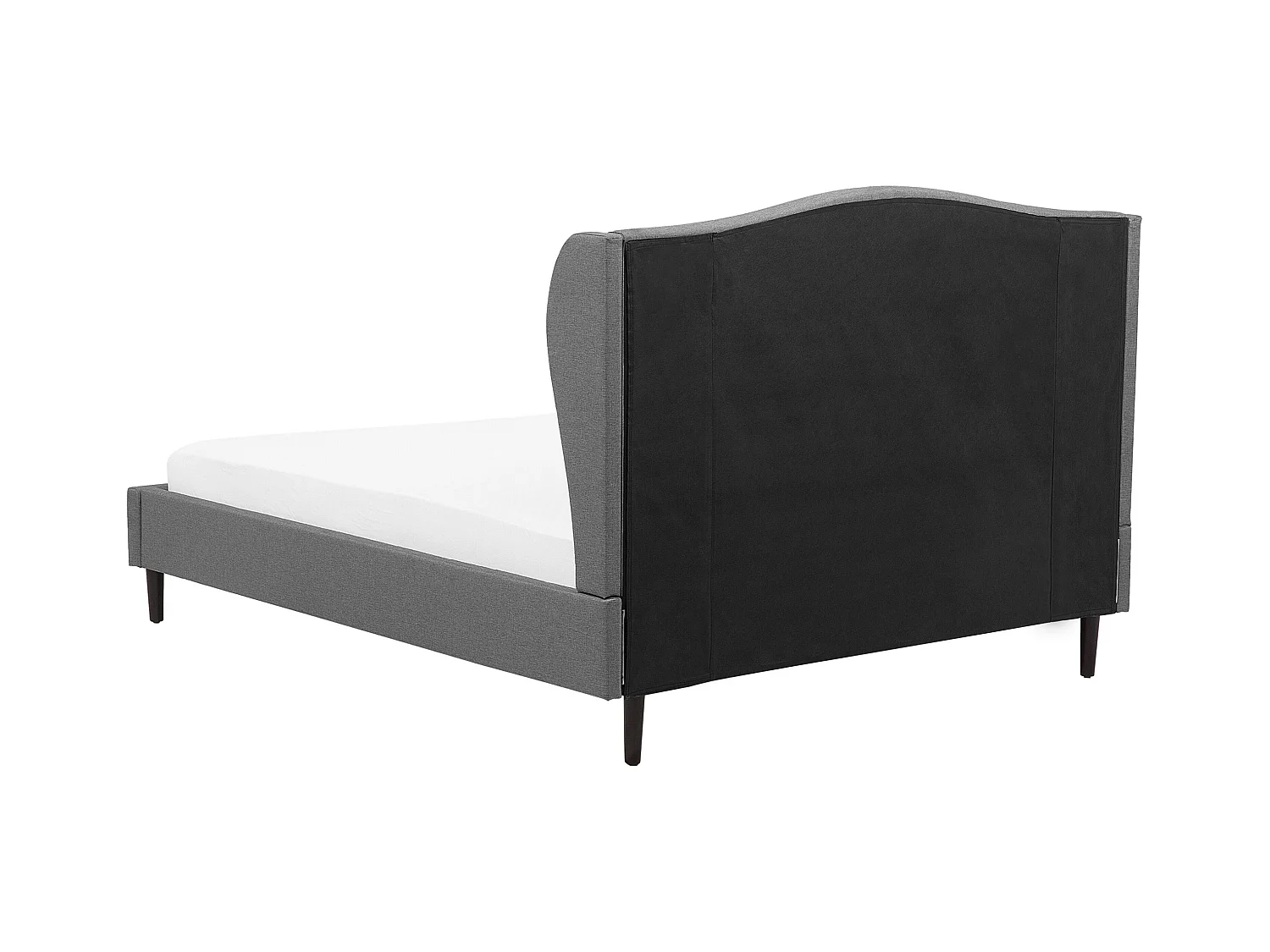 Lit avec sommier Tissu COLMAR 140 x 200 cm Gris