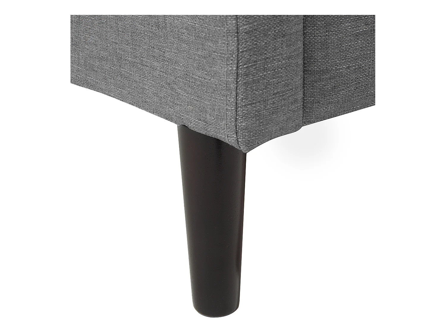 Lit avec sommier Tissu COLMAR 140 x 200 cm Gris