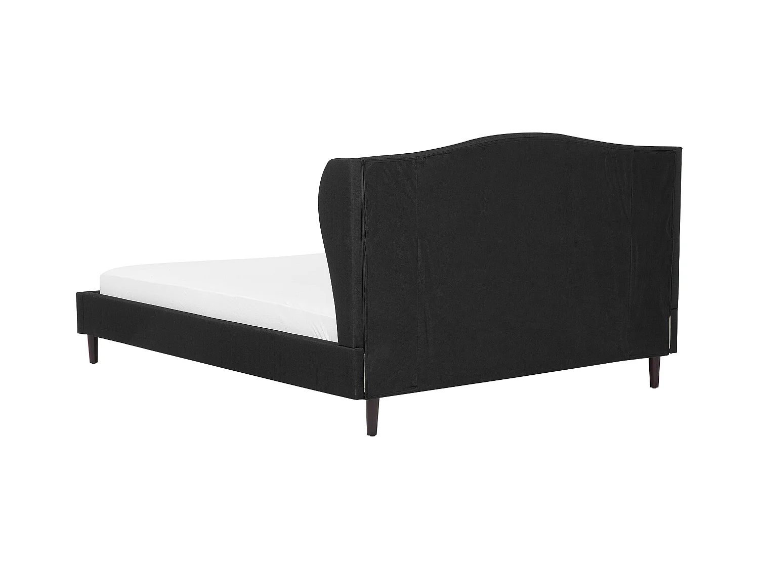 Lit avec sommier Tissu COLMAR 180 x 200 cm Noir