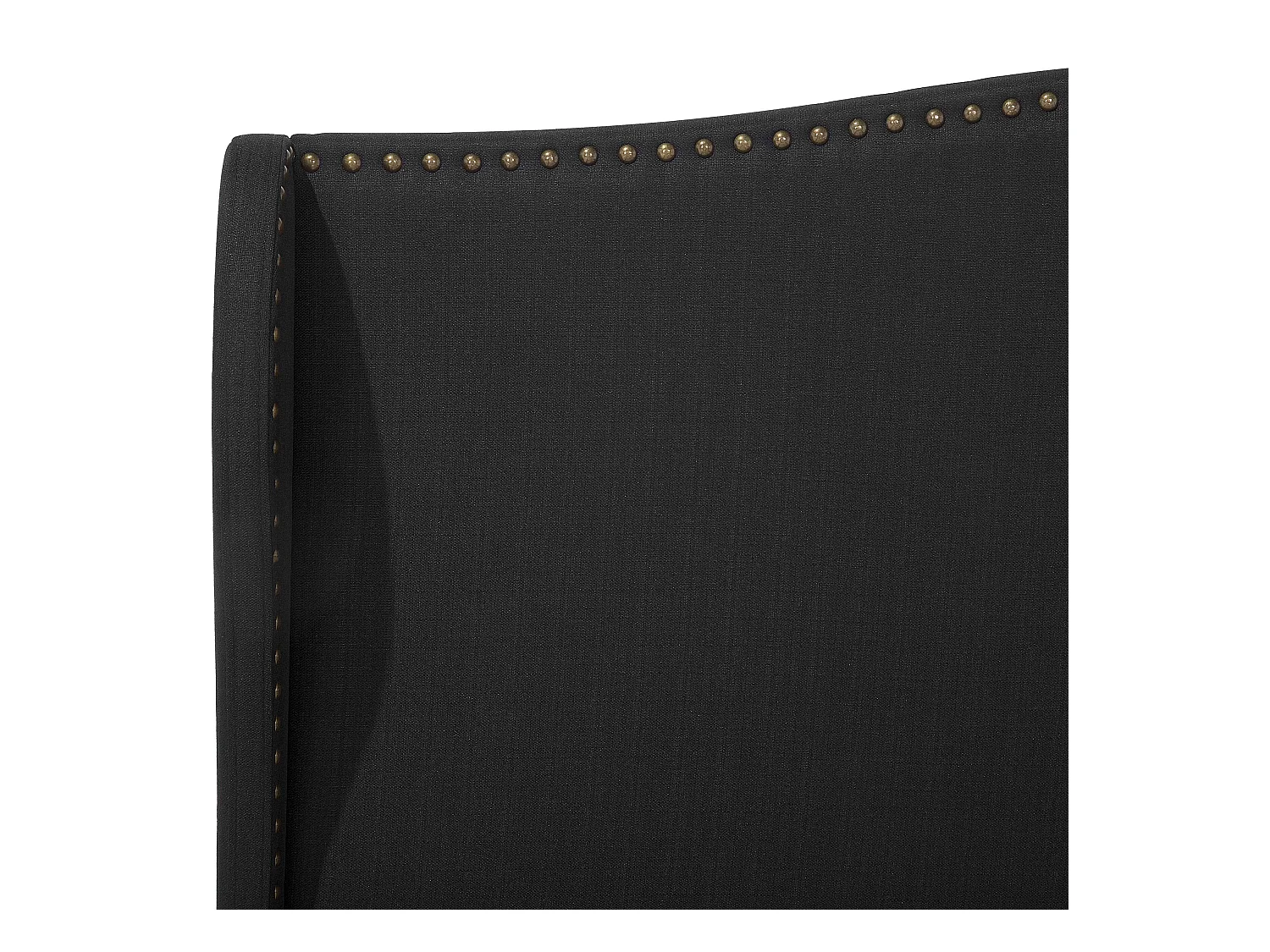 Lit avec sommier Tissu COLMAR 180 x 200 cm Noir