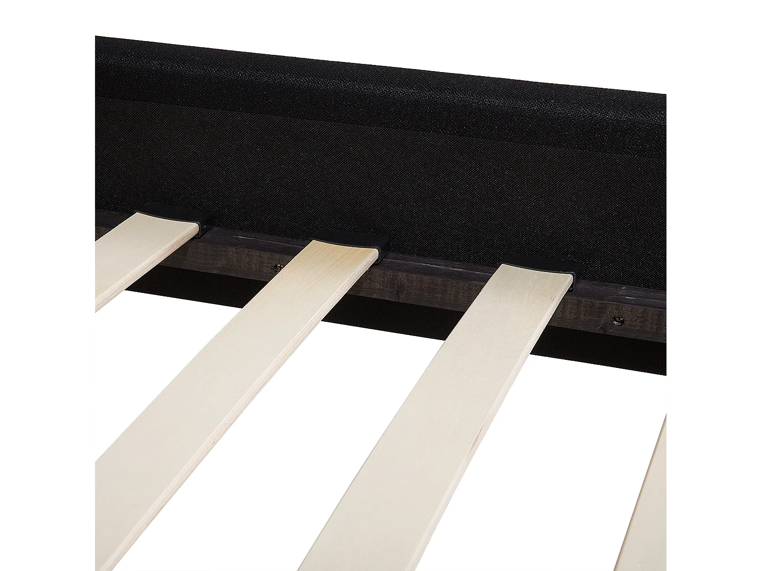 Lit avec sommier Tissu COLMAR 180 x 200 cm Noir