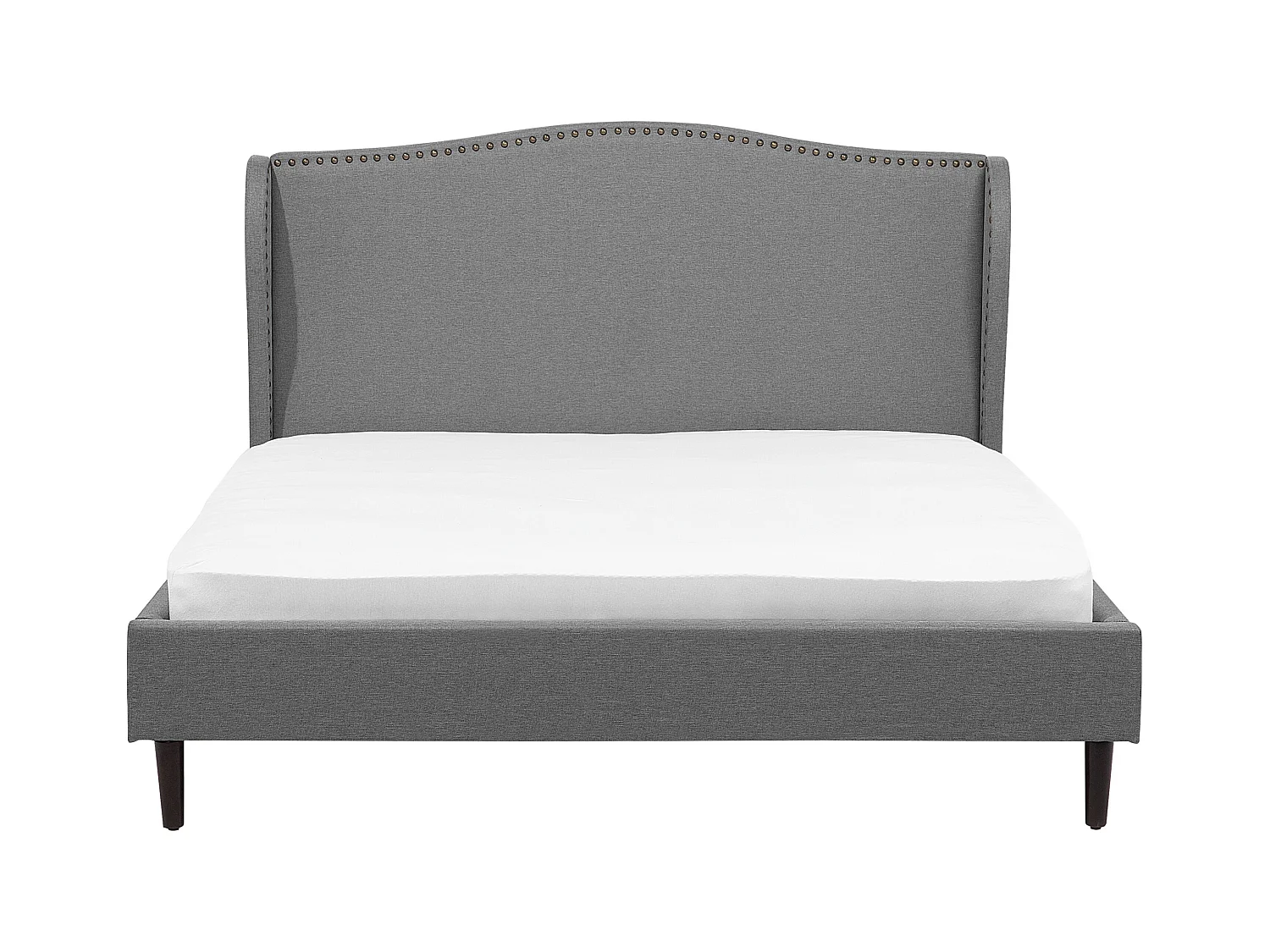 Lit avec sommier Tissu COLMAR 180 x 200 cm Gris