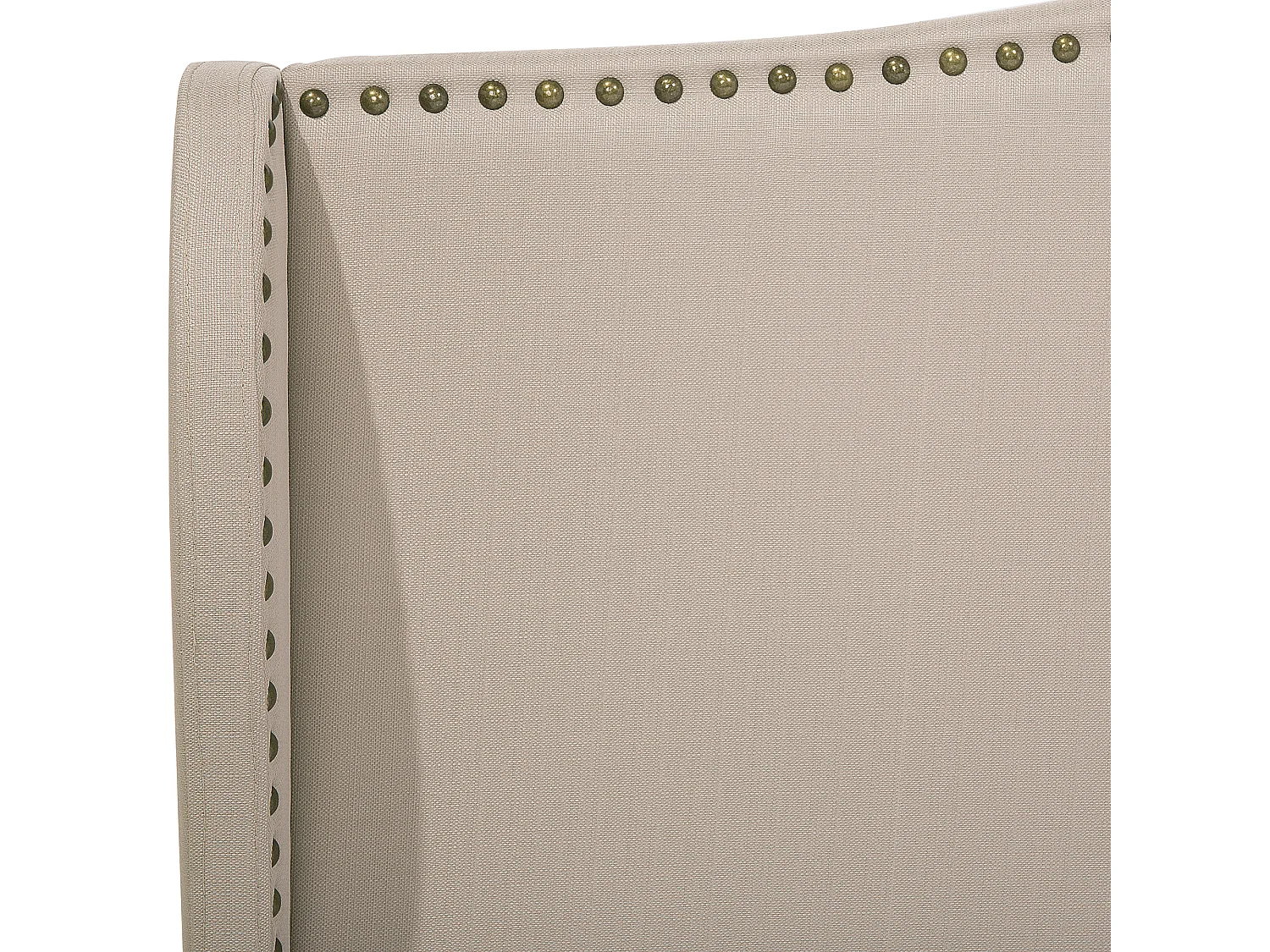 Lit avec sommier Tissu COLMAR 140 x 200 cm Beige sable