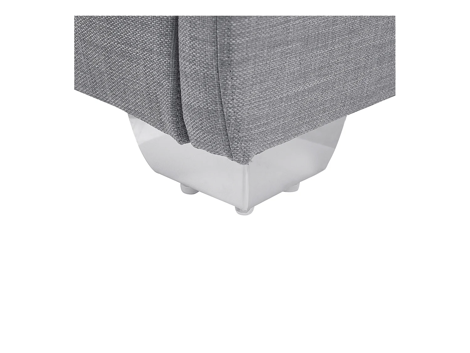 Lit avec sommier Tissu PARIS 160 x 200 cm Gris