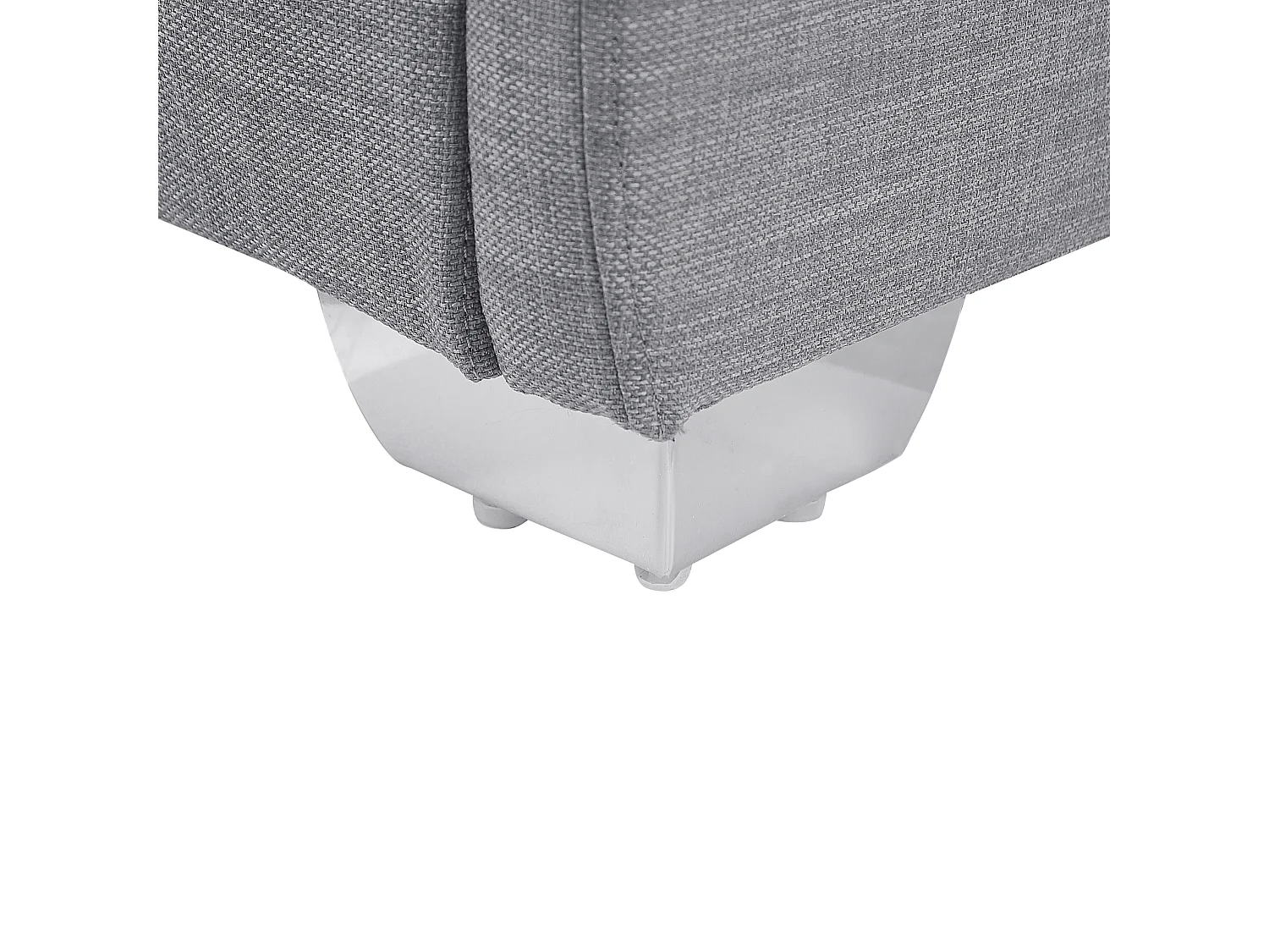 Lit avec sommier Tissu PARIS 160 x 200 cm Gris