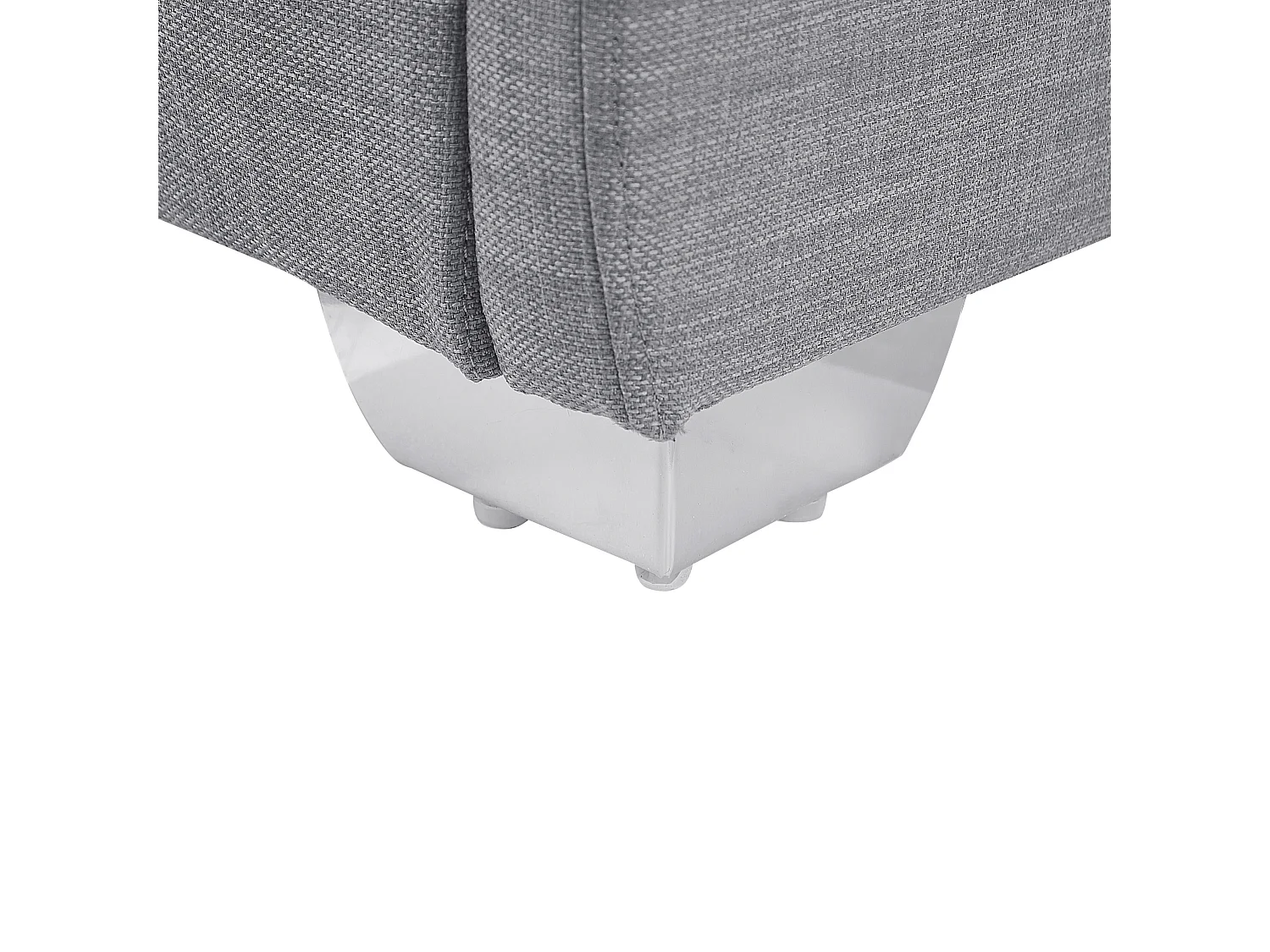 Lit avec sommier Tissu PARIS 160 x 200 cm Gris