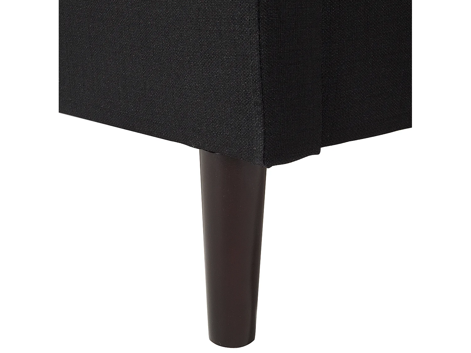 Bed Stof COLMAR 160 x 200 cm Zwart