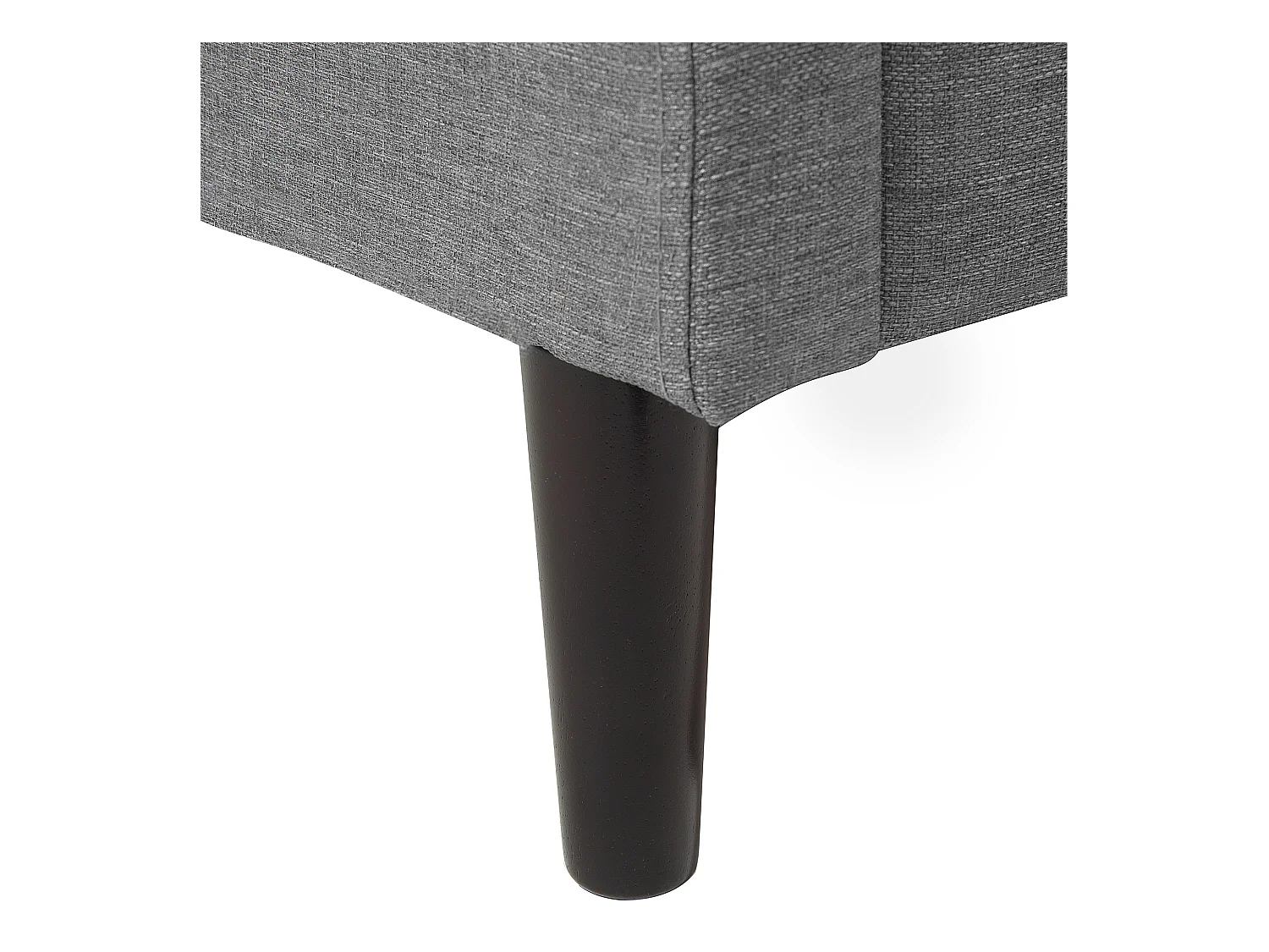 Lit avec sommier Tissu COLMAR 160 x 200 cm Gris