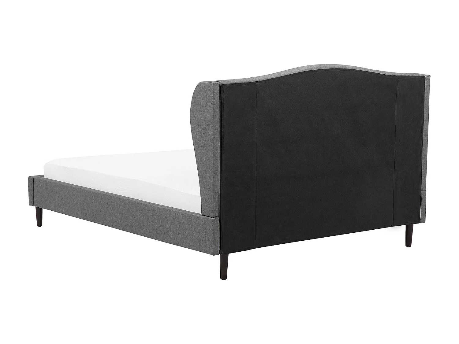 Lit avec sommier Tissu COLMAR 160 x 200 cm Gris