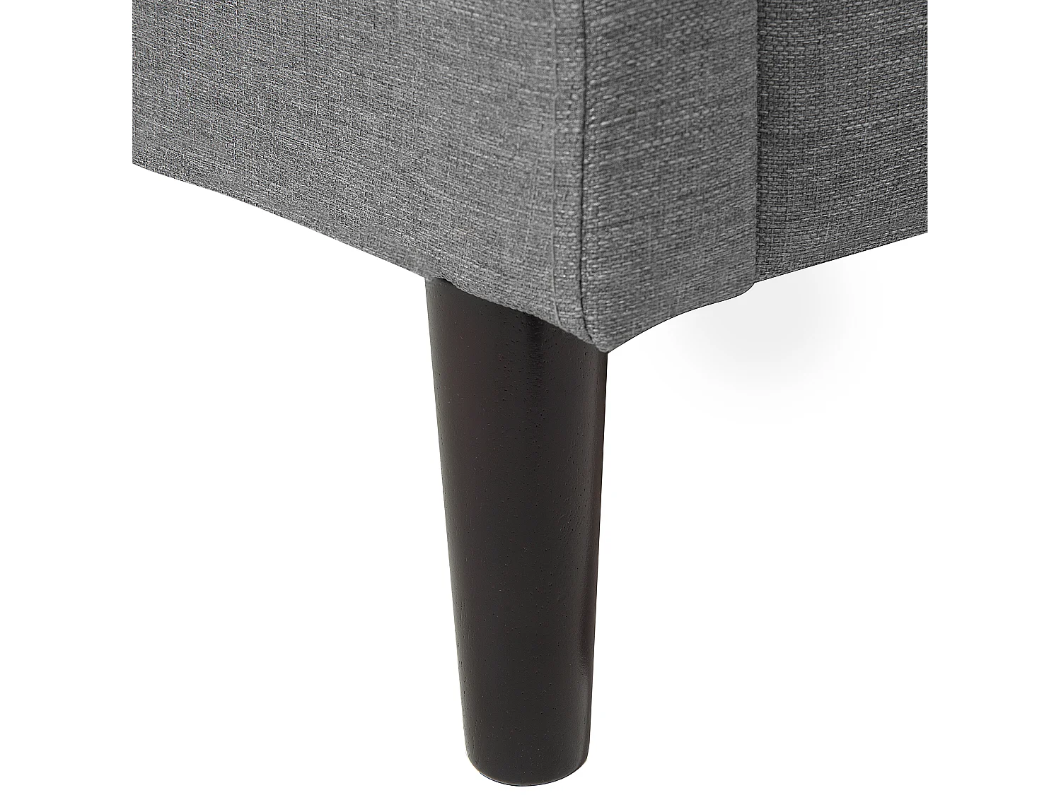 Lit avec sommier Tissu COLMAR 160 x 200 cm Gris