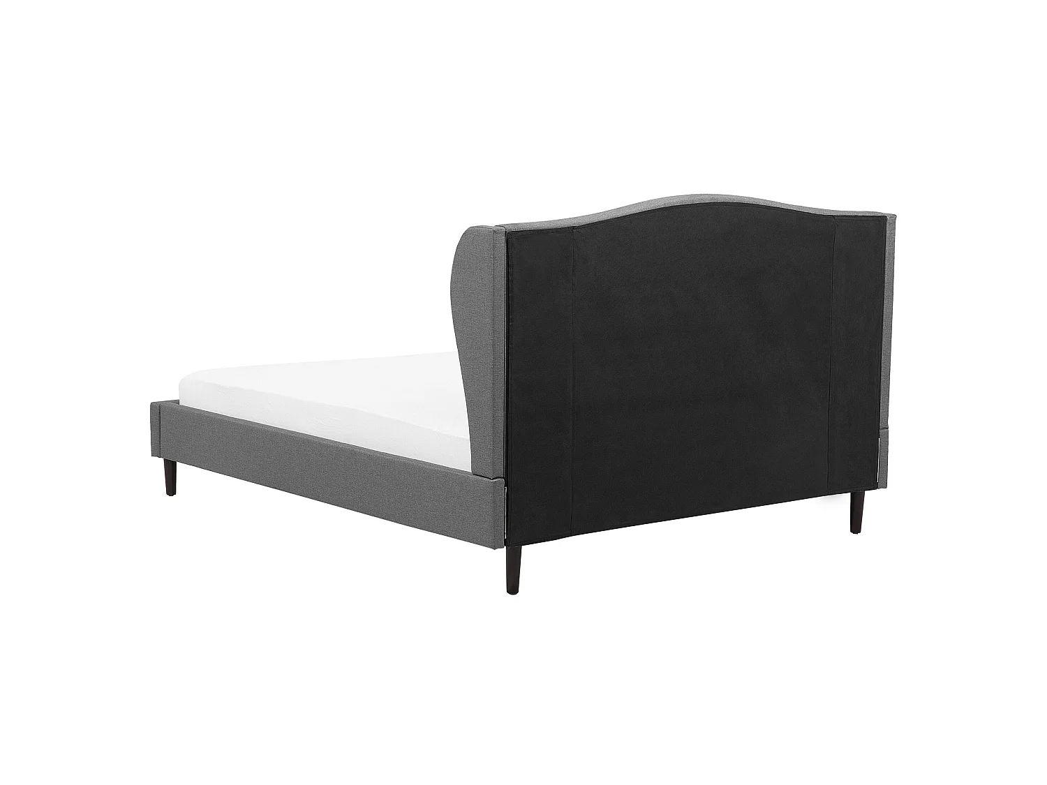 Lit avec sommier Tissu COLMAR 160 x 200 cm Gris