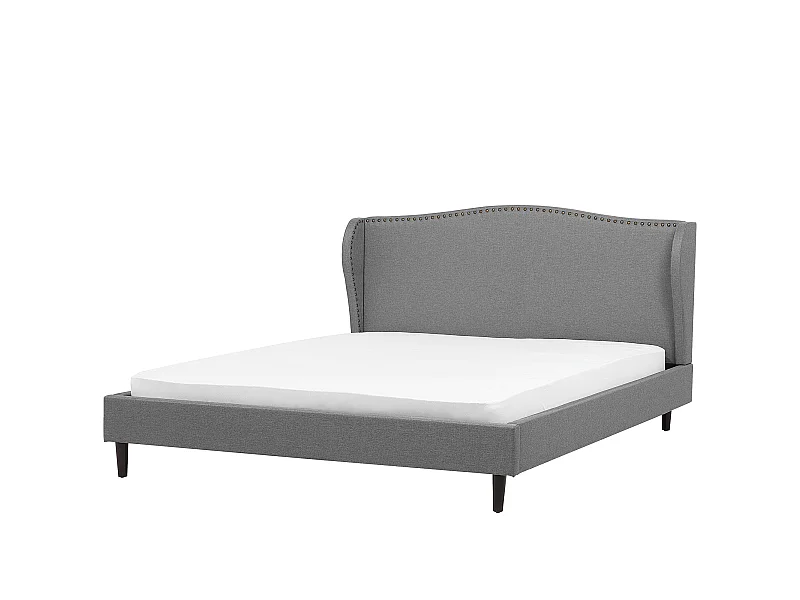 Letto Tessuto COLMAR 160 x 200 cm Grigio