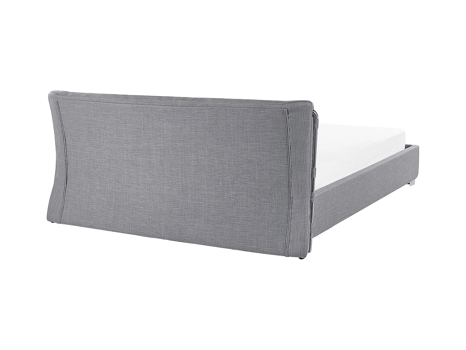 Extravagantes Polsterbett in Grau 140x200 cm Paris