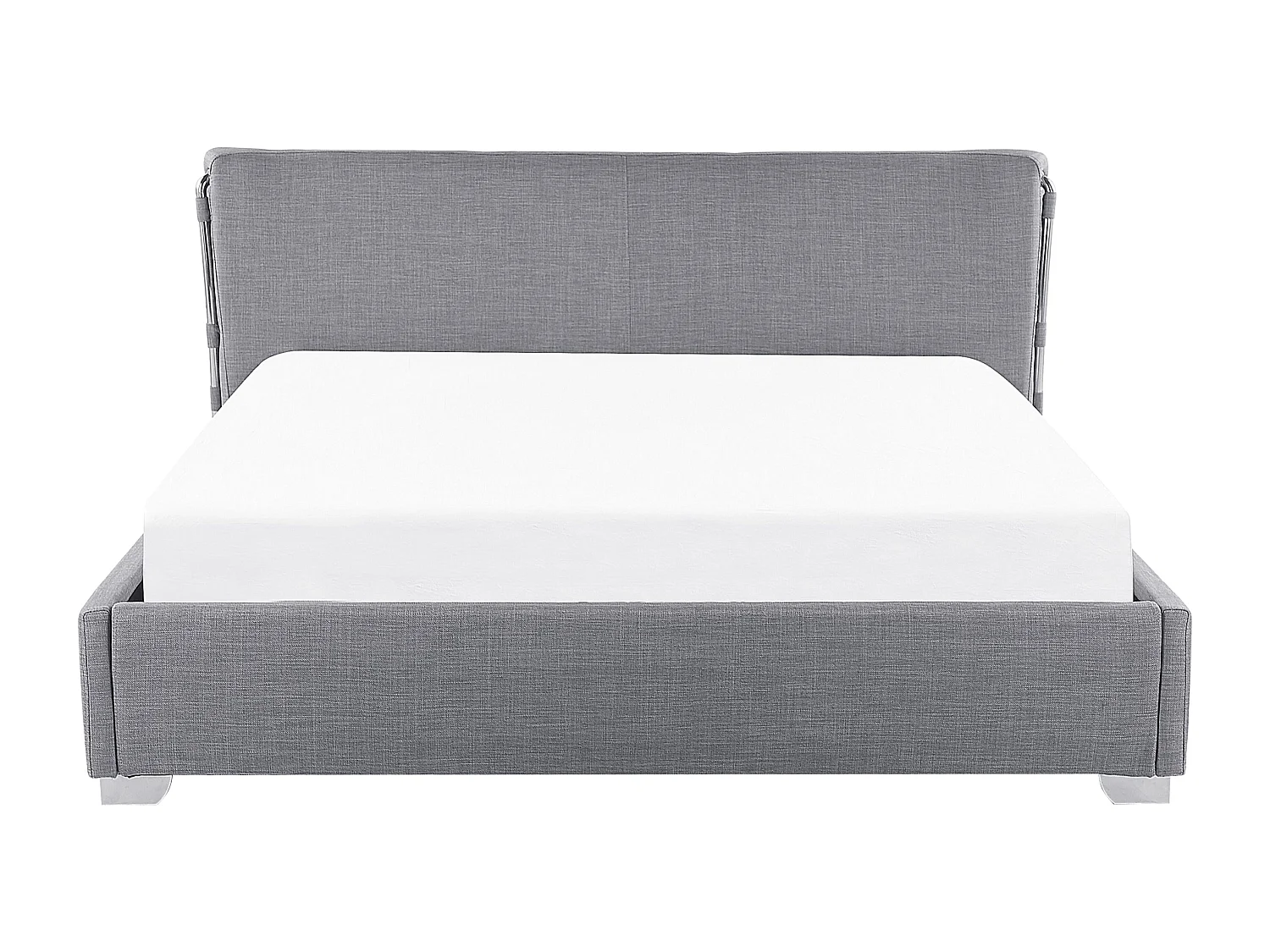 Extravagantes Polsterbett in Grau 140x200 cm Paris