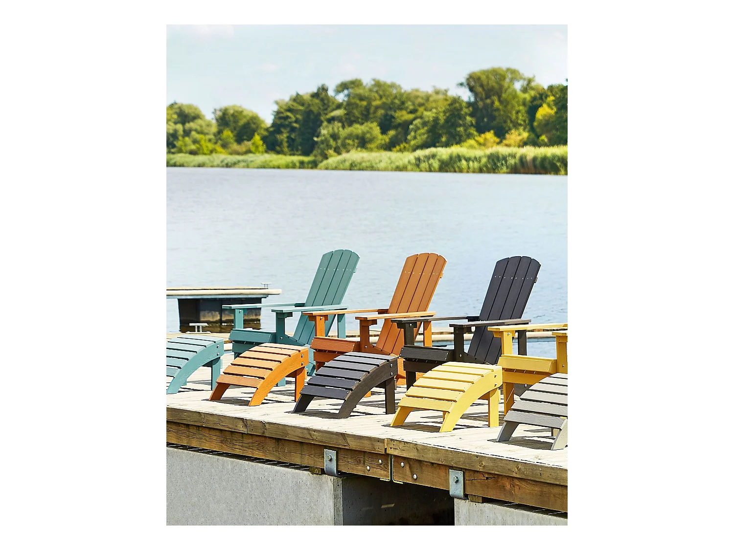 Chaise de jardin ADIRONDACK Marron