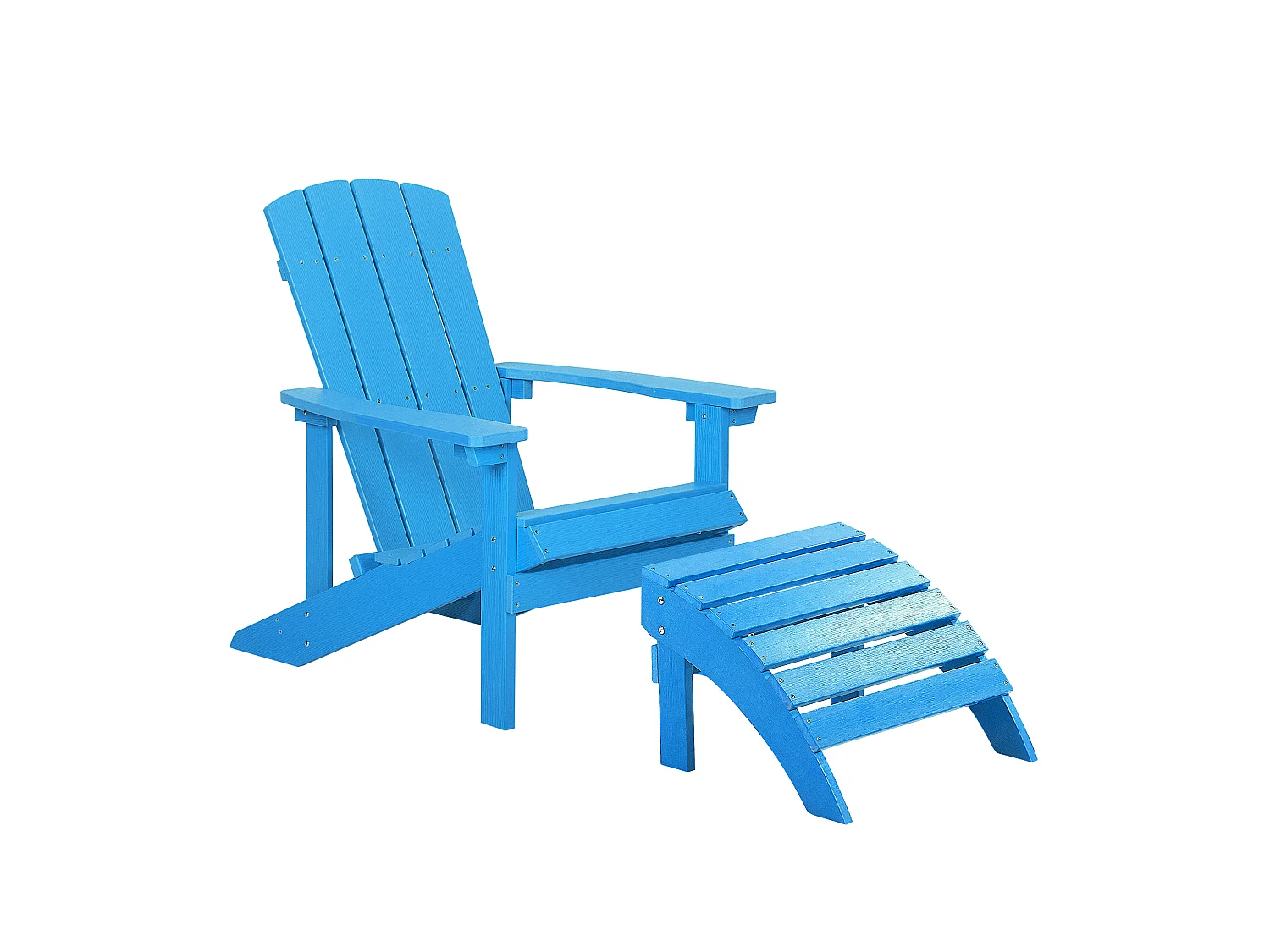 Tuinstoel ADIRONDACK Bewerkt hout Blauw