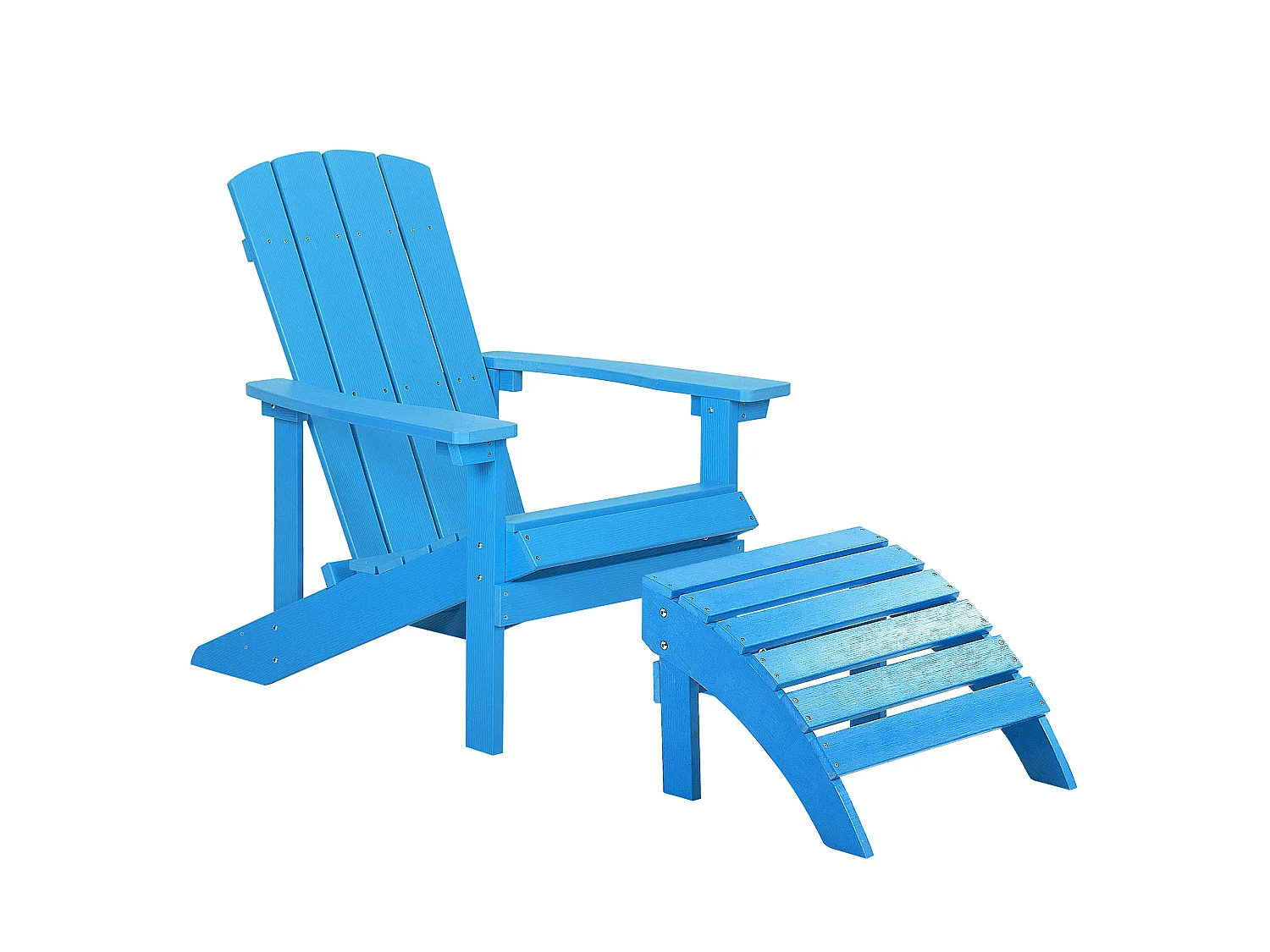 Tuinstoel ADIRONDACK Bewerkt hout Blauw