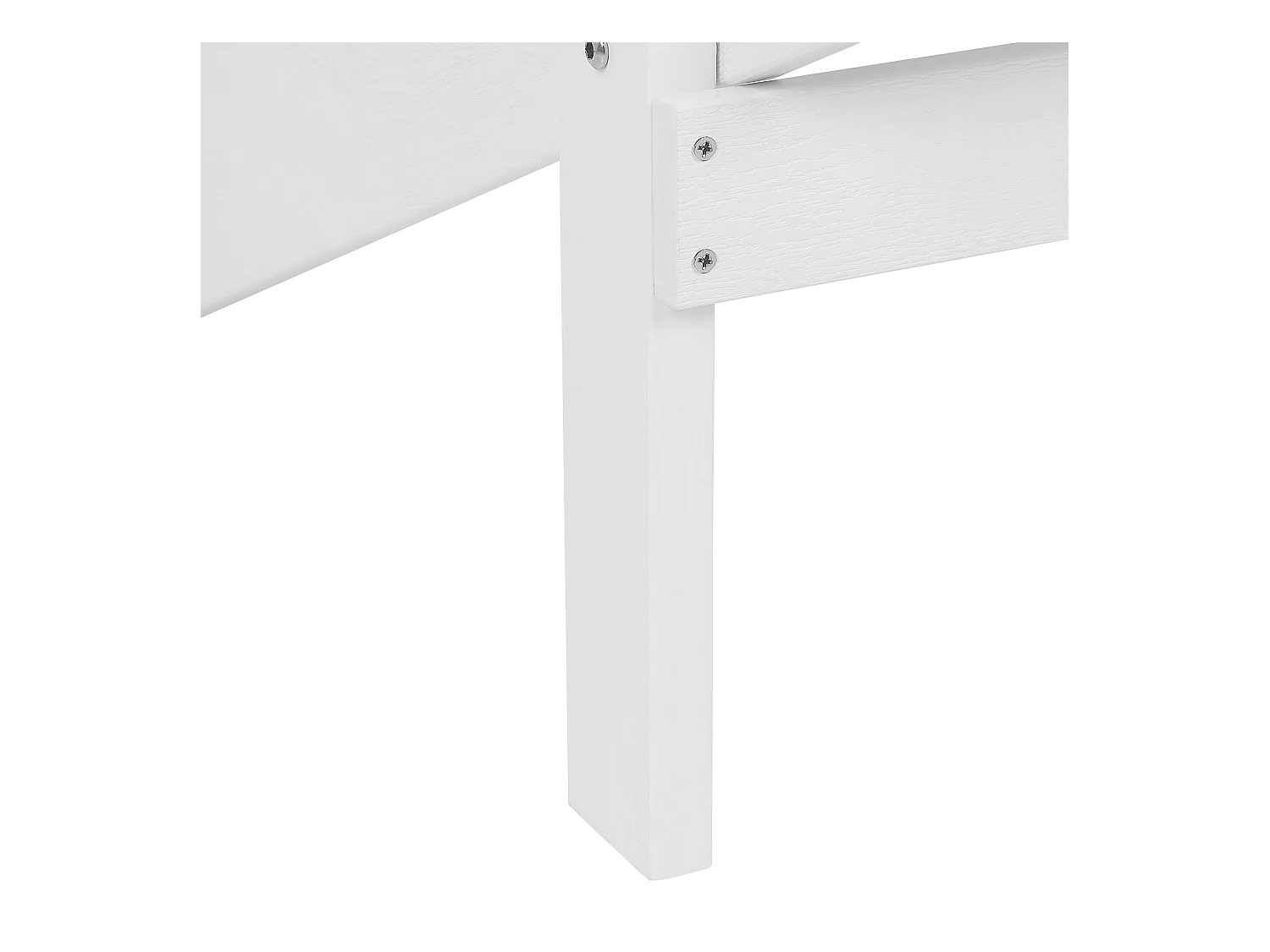 Moderner Muskoka Gartenstuhl Kunstholz Weiß mit Hocker Armlehnen Adirondack