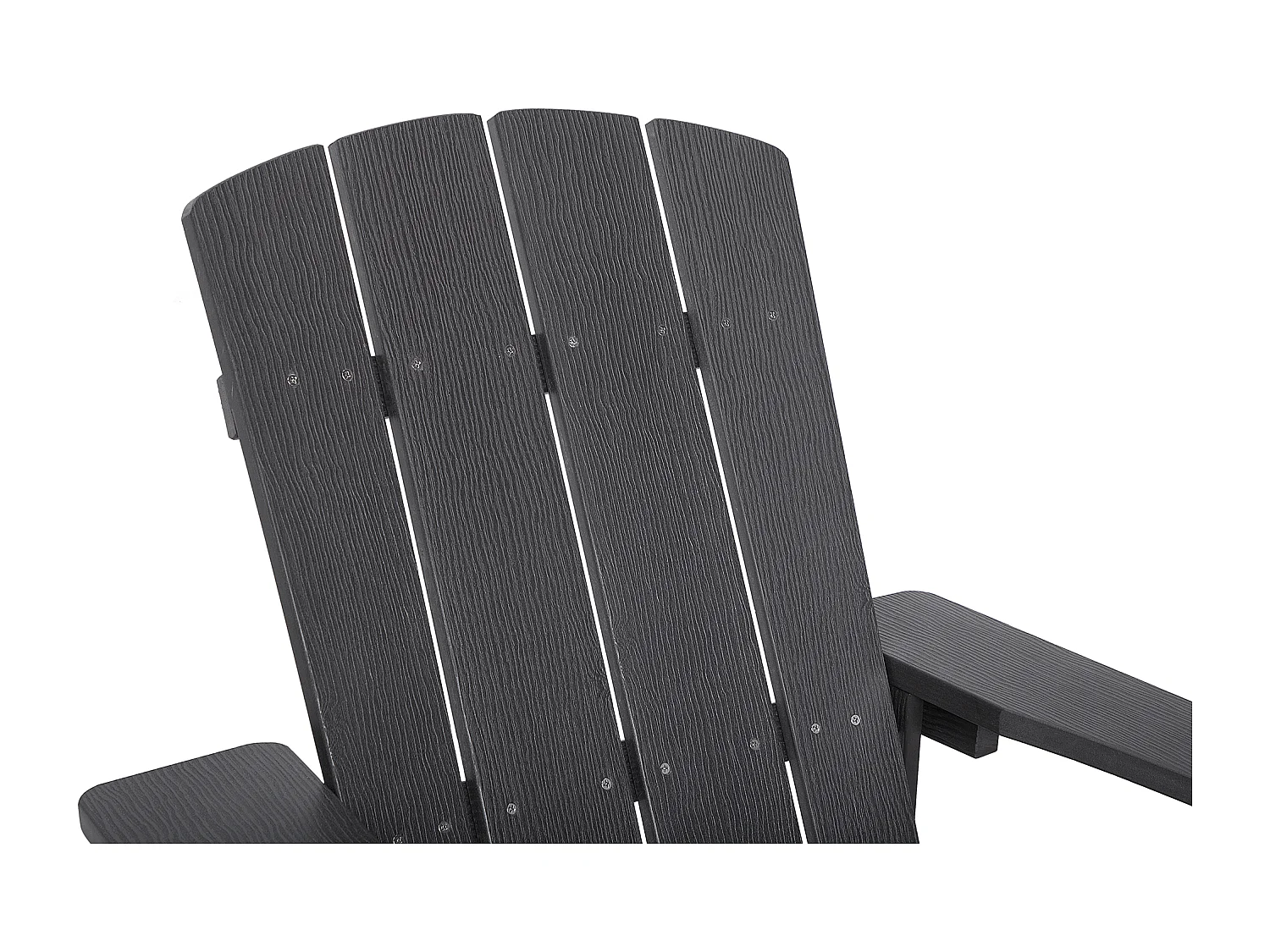 Tuinstoel ADIRONDACK met voetenbank Donkergrijs