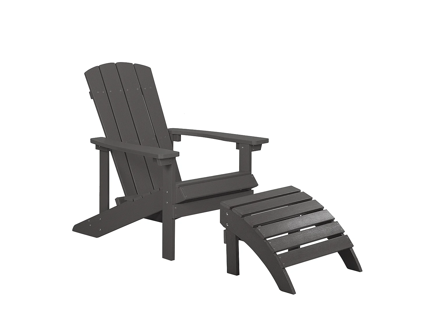 Chaise de jardin ADIRONDACK Gris foncé