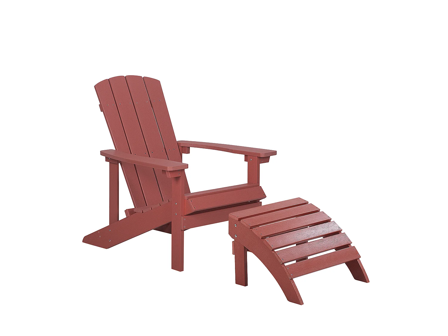 Chaise de jardin ADIRONDACK Rouge