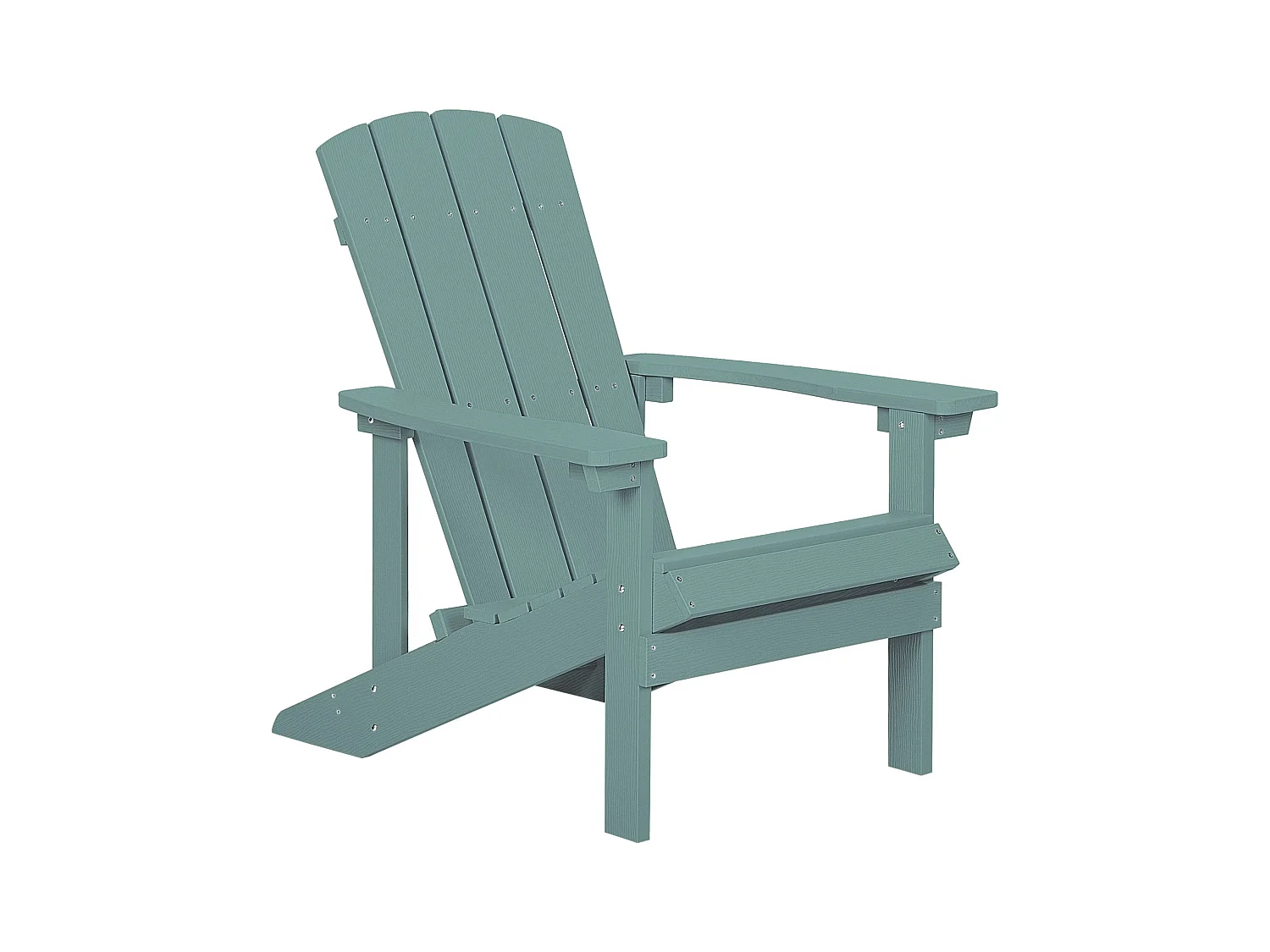 Gartenstuhl ADIRONDACK mit Fussstütze Türkis