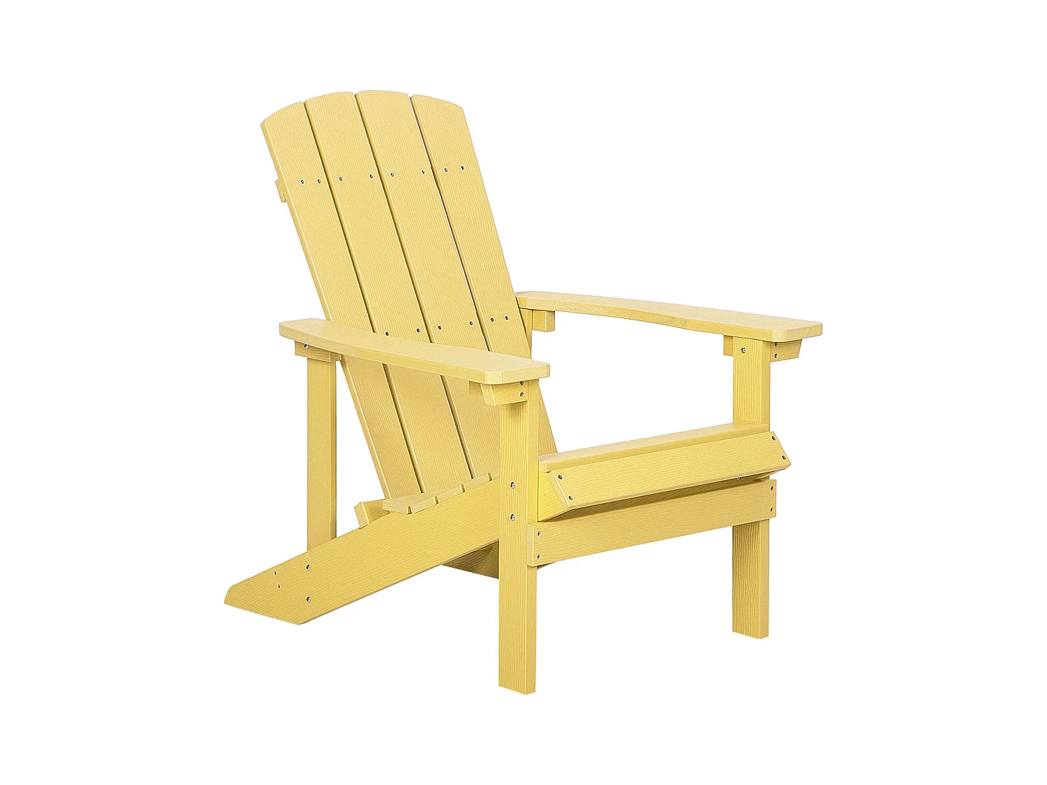 Tuinstoel ADIRONDACK met voetenbank Geel