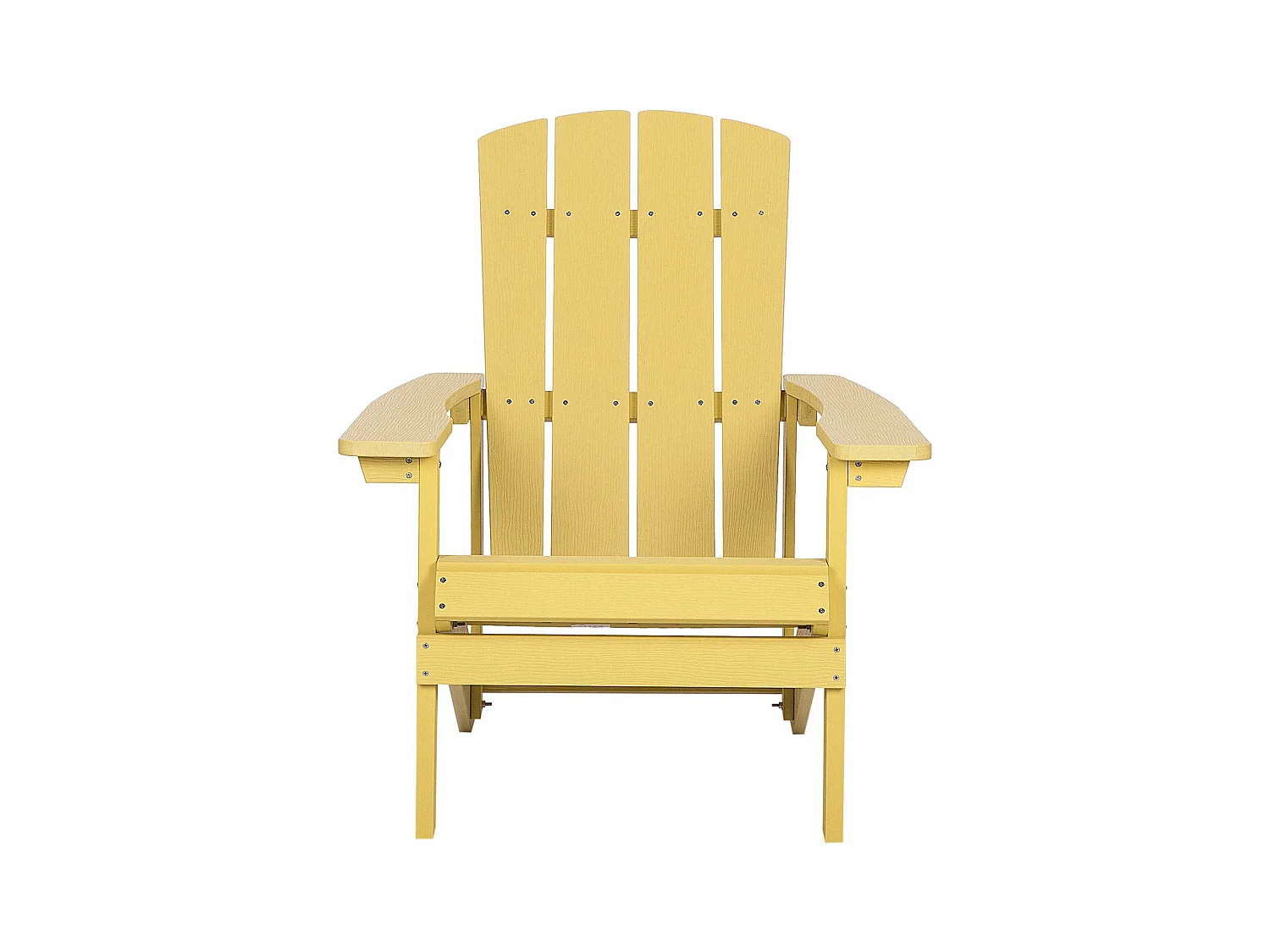 Tuinstoel ADIRONDACK met voetenbank Geel