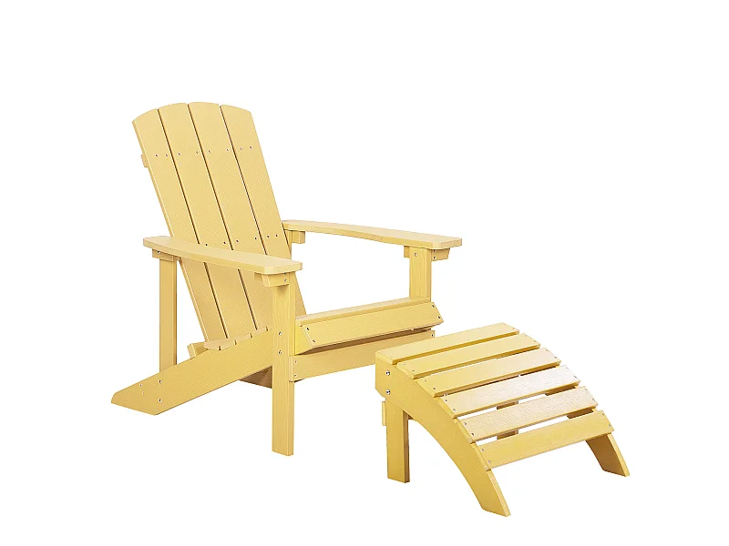 Chaise de jardin ADIRONDACK Jaune