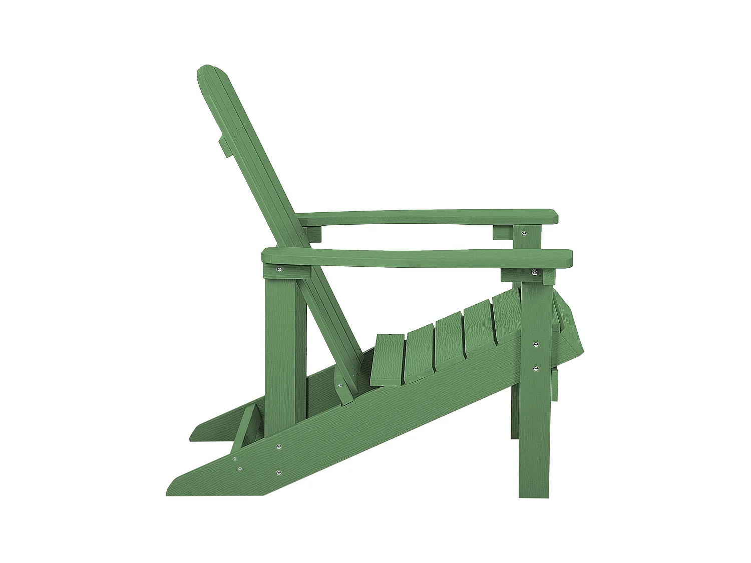 Sedia da giardino ADIRONDACK con poggiapiedi Verde