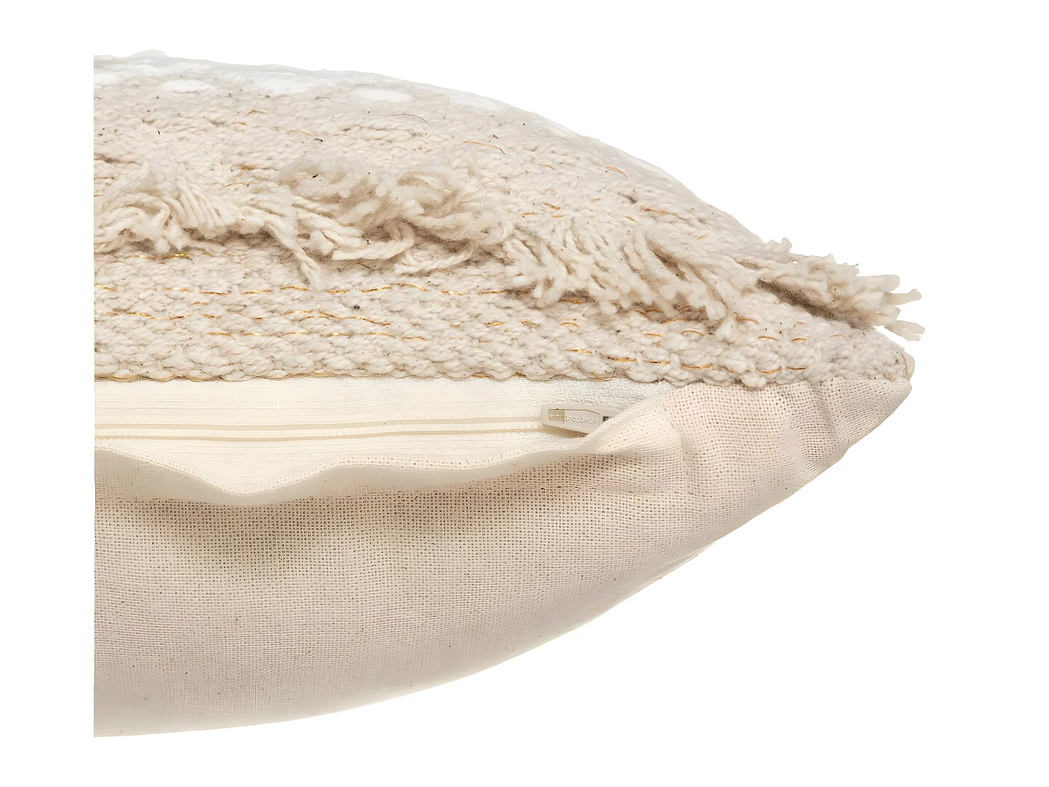 Coussin déhoussable en Coton motif en relief  25 x 58 cm