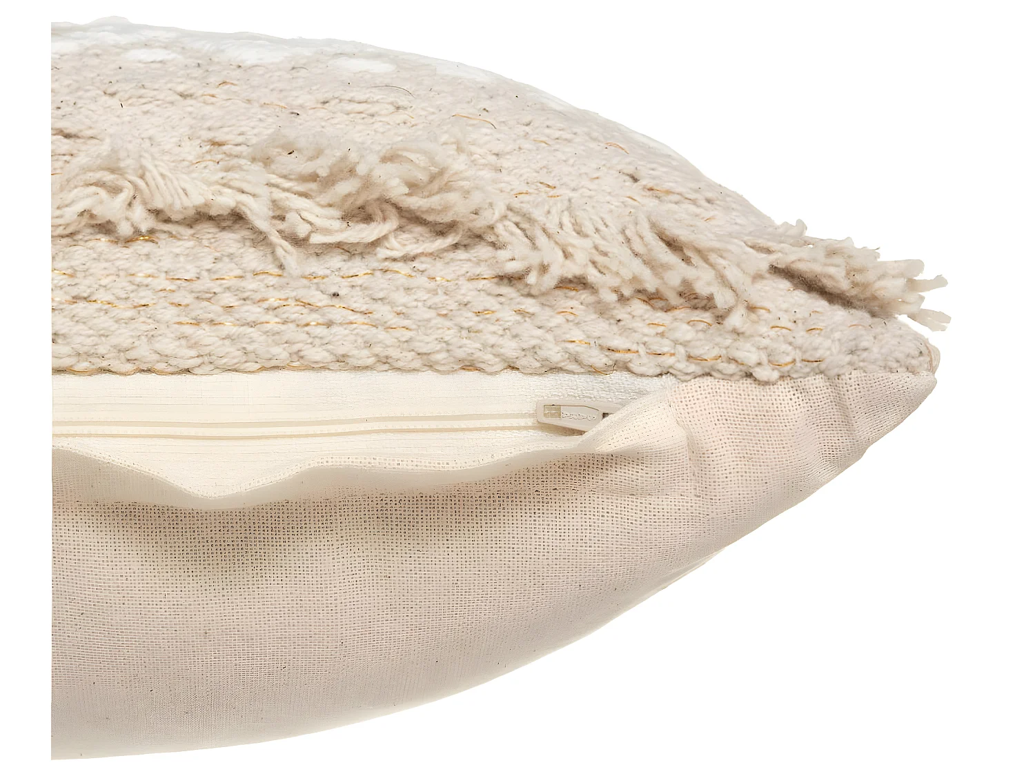 Coussin déhoussable en Coton motif en relief  25 x 58 cm