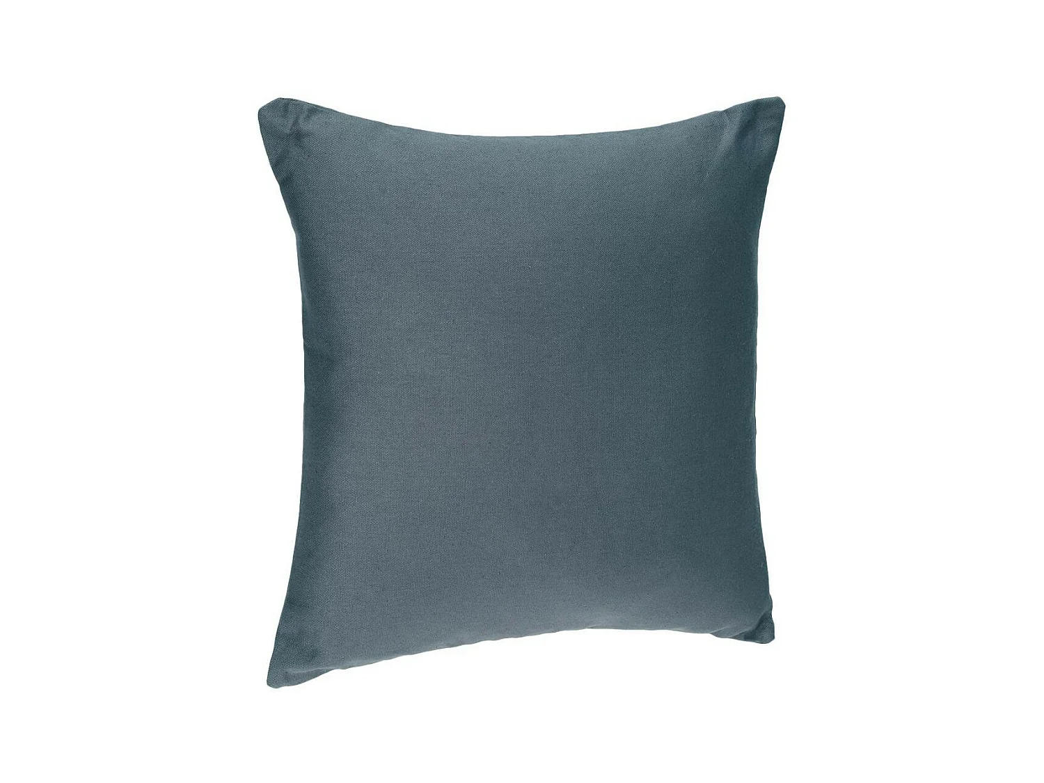 Coussin déhoussable en Coton Bleu orage 38 x 38 cm