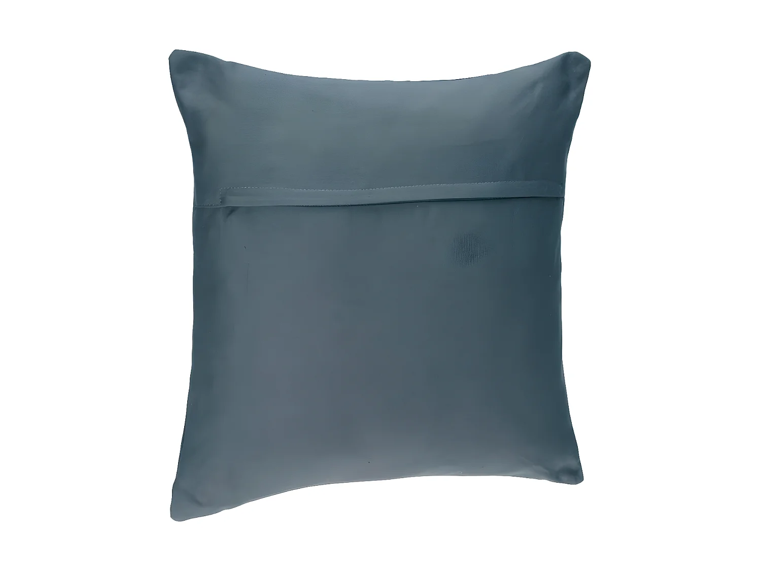 Coussin déhoussable en Coton Bleu orage 38 x 38 cm