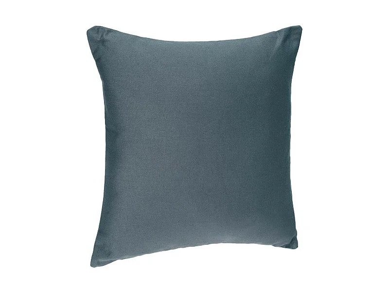 Coussin déhoussable en Coton Bleu orage 38 x 38 cm