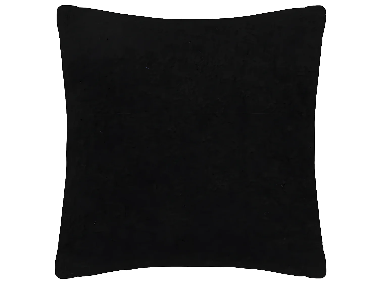 Coussin déhoussable Noir aspect Mohair 45 x 45 cm