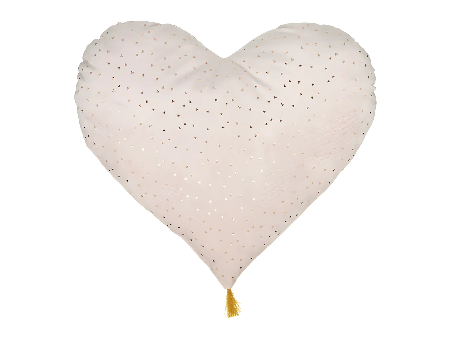 Coussin décoratif Coeur Rose Berlingot brillant 40 x 45 cm