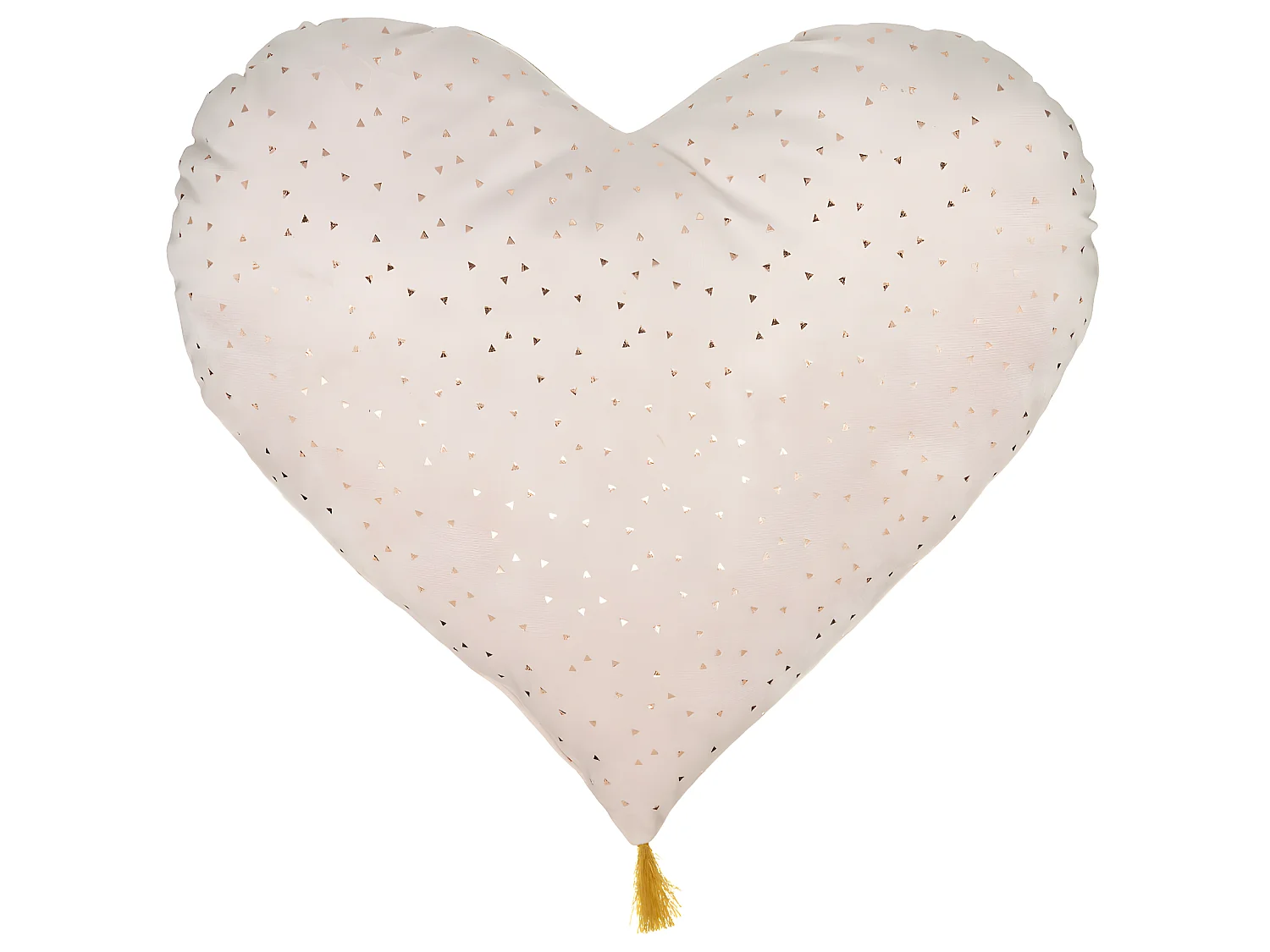 Coussin décoratif Coeur Rose Berlingot brillant 40 x 45 cm