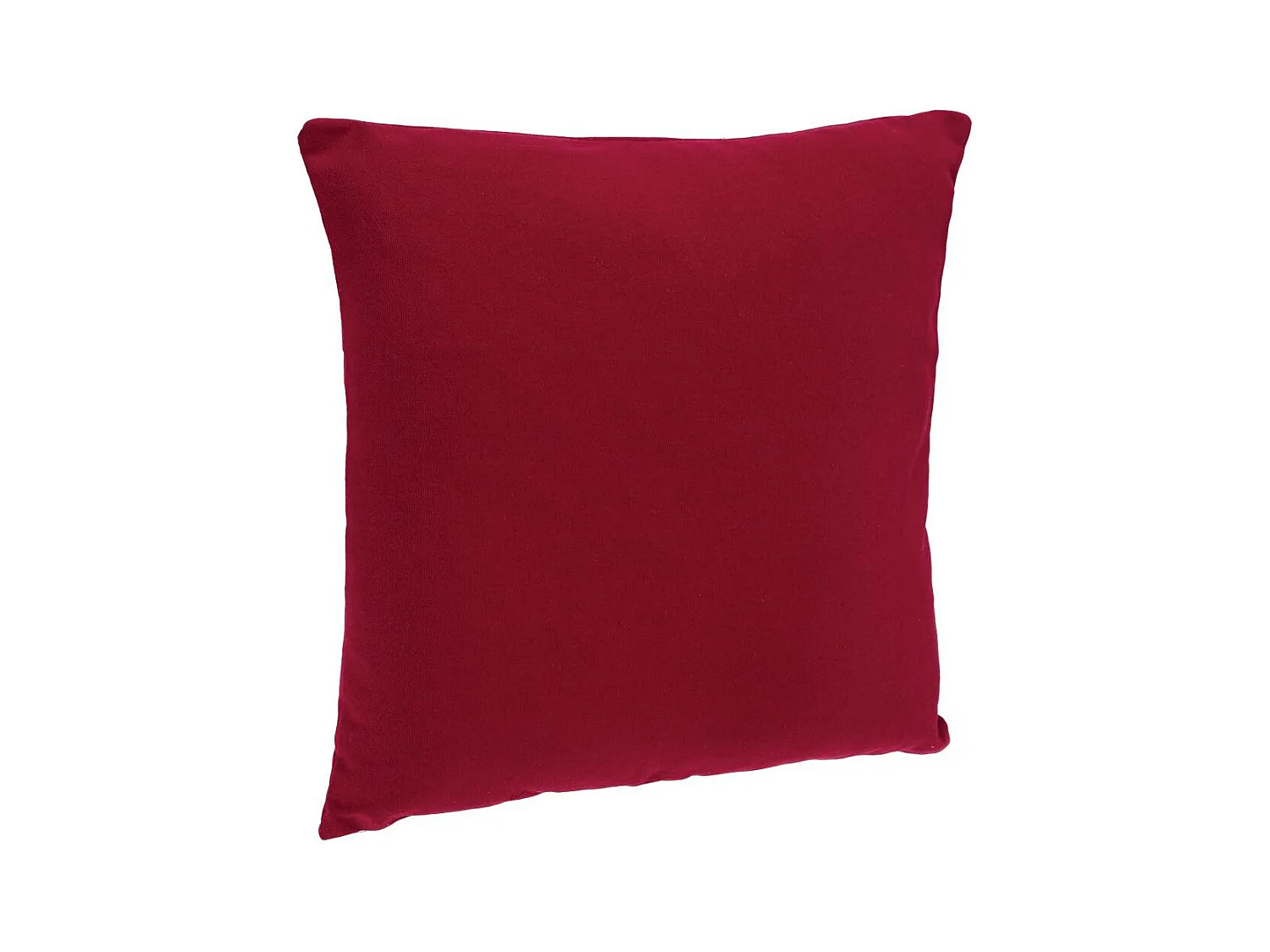 Coussin déhoussable en Coton Rouge 38 x 38 cm