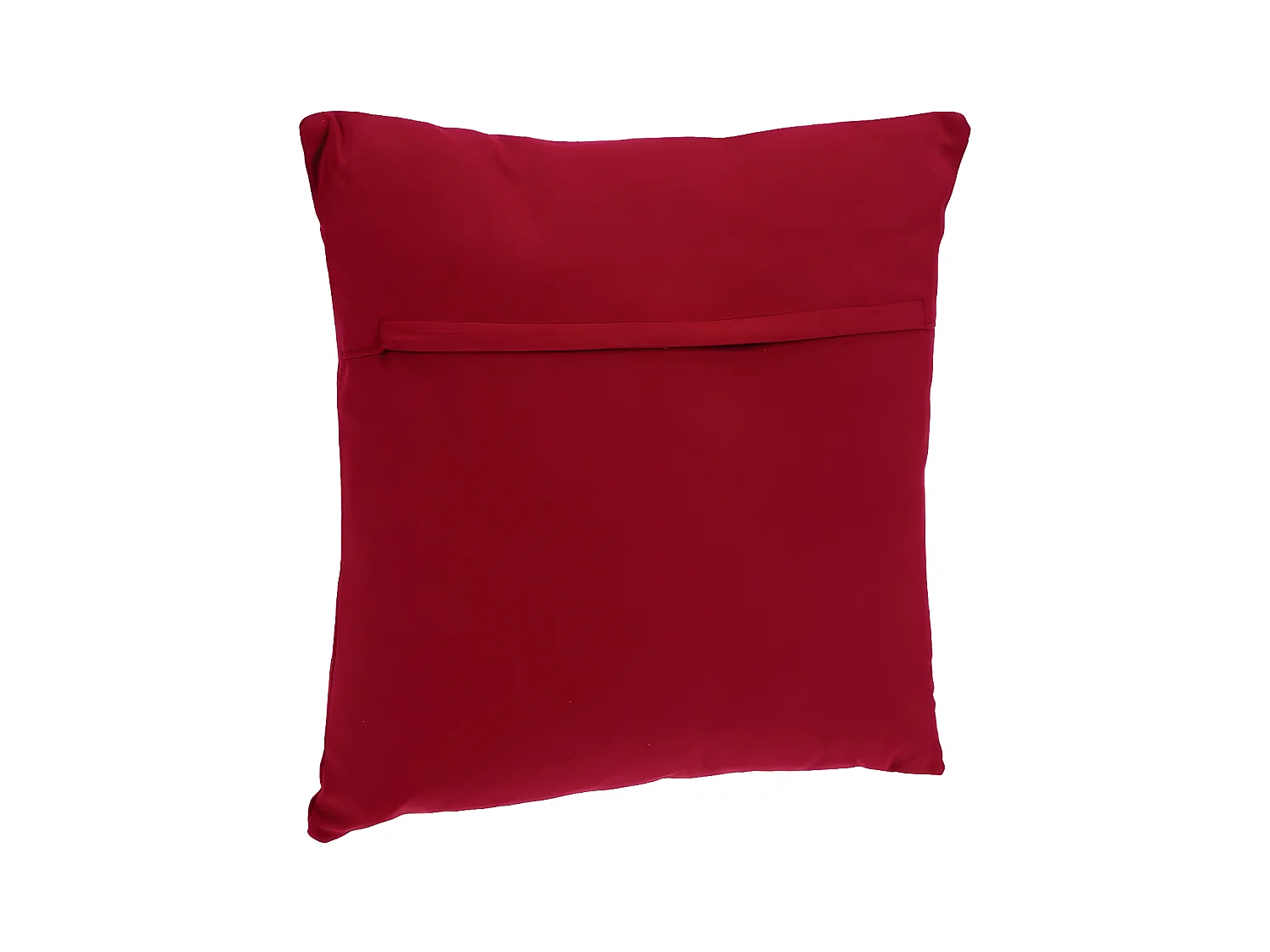 Coussin déhoussable en Coton Rouge 38 x 38 cm