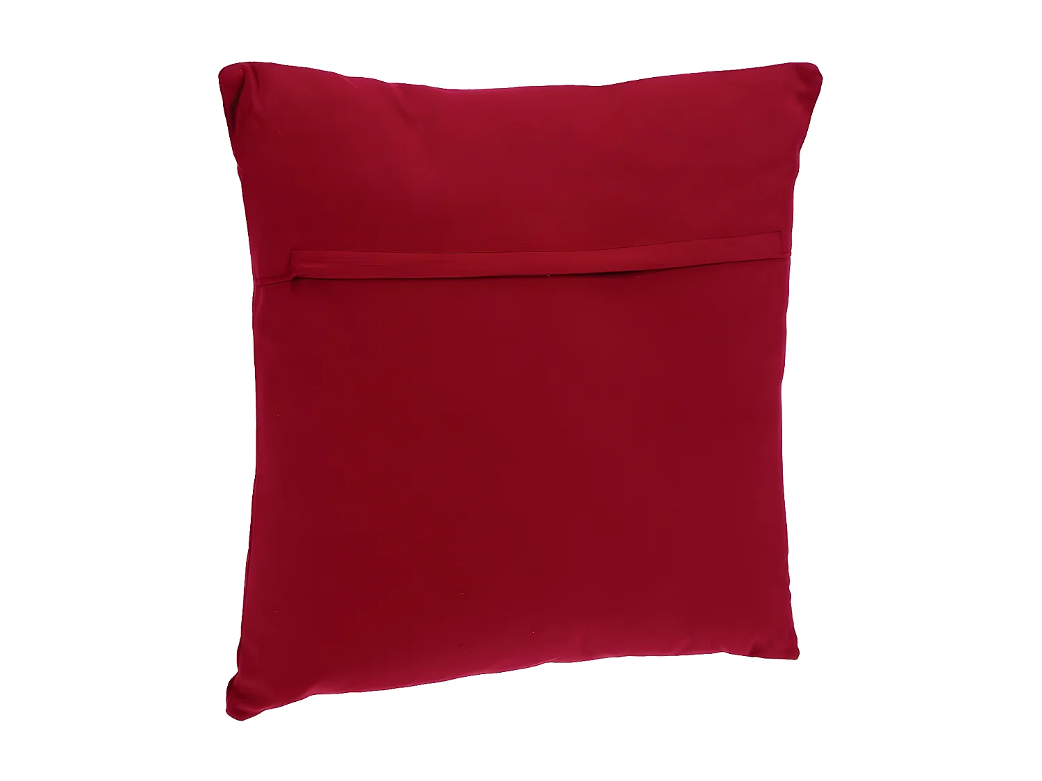 Coussin déhoussable en Coton Rouge 38 x 38 cm