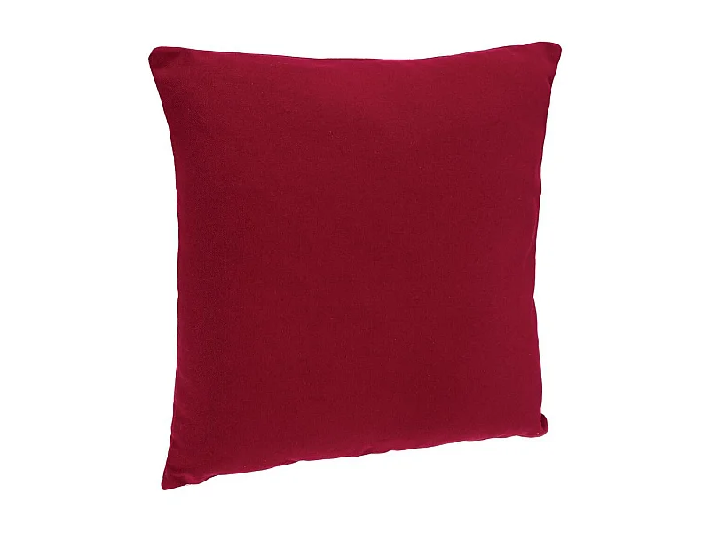 Coussin déhoussable en Coton Rouge 38 x 38 cm