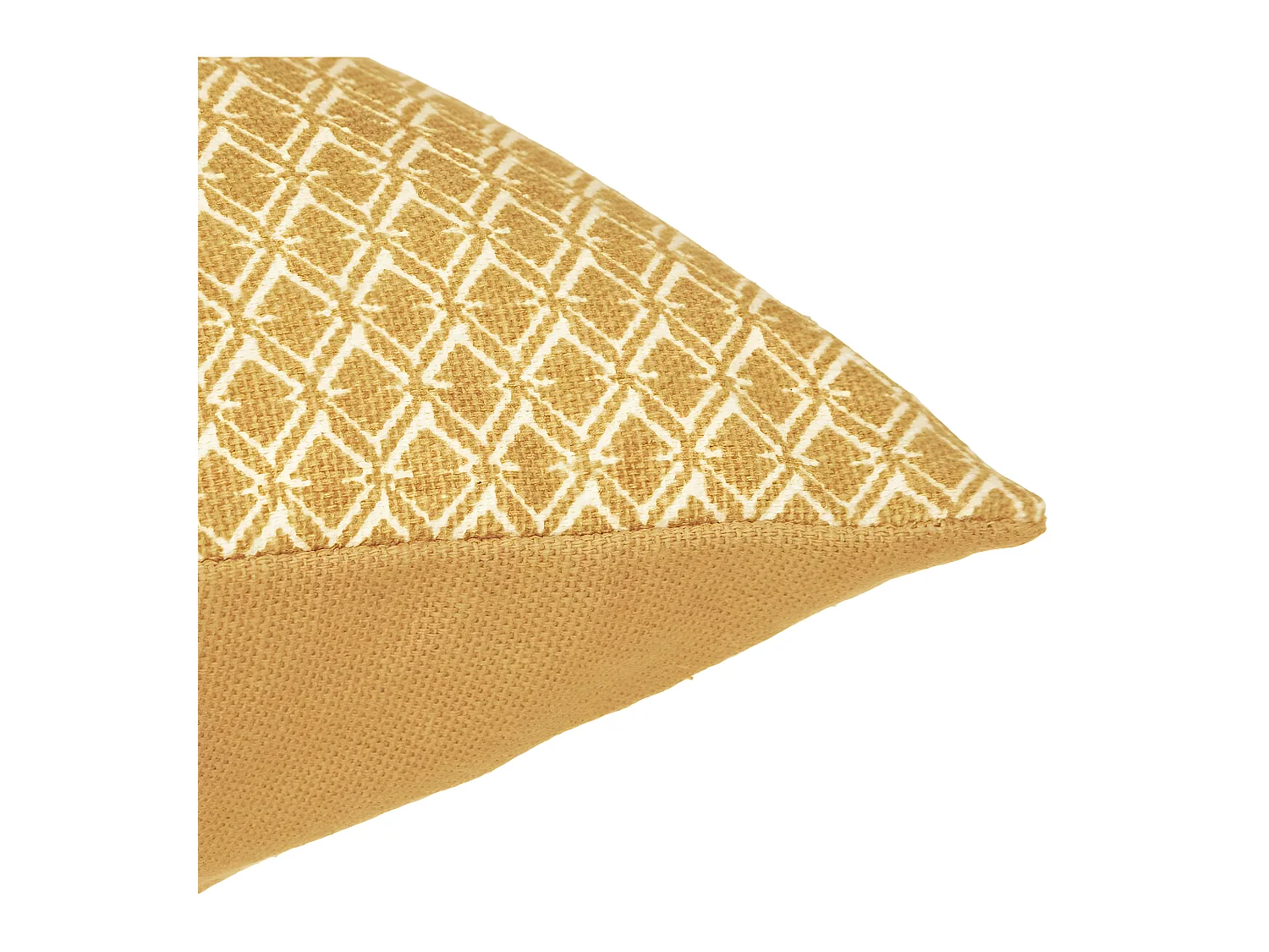Coussin décoratif déhoussable en Coton Ocre Otto 30 x 50 cm