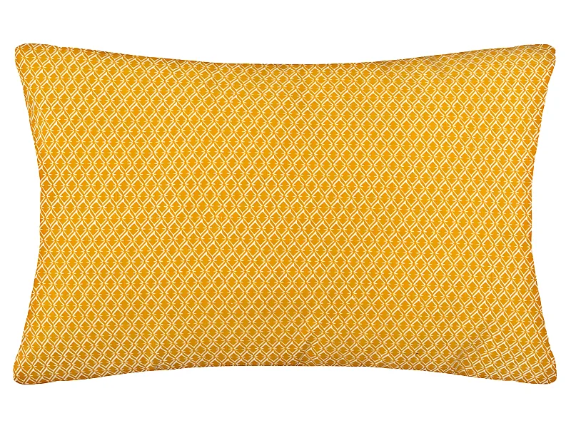 Coussin décoratif déhoussable en Coton Ocre Otto 30 x 50 cm