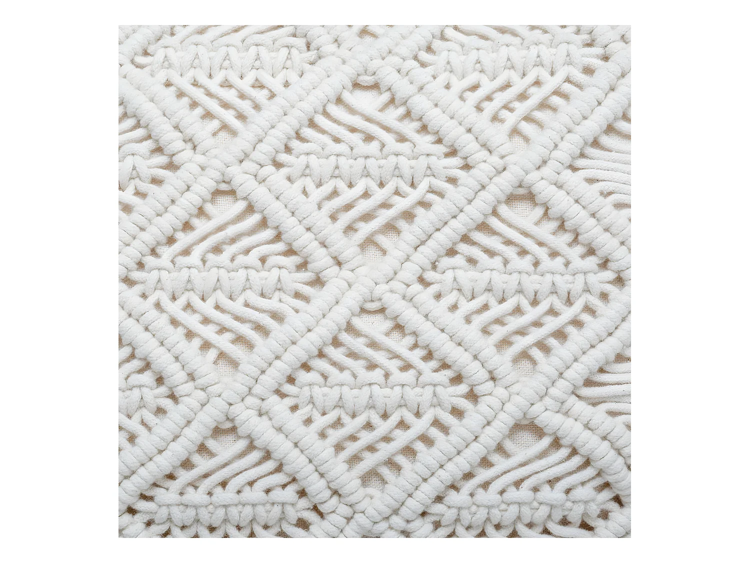 Coussin déhoussable Macramé en Coton 30 x 50 cm