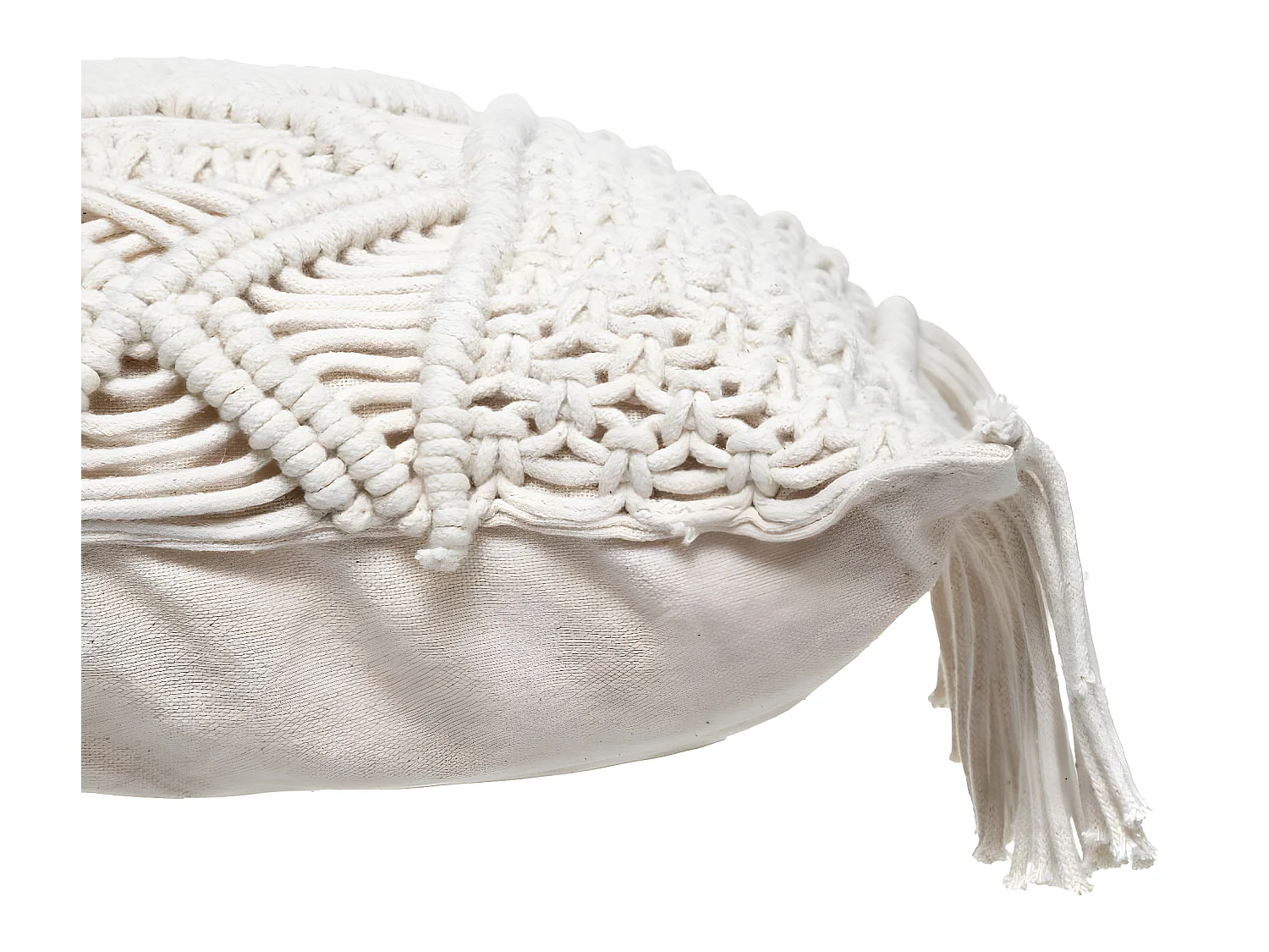 Coussin déhoussable Macramé en Coton 30 x 50 cm