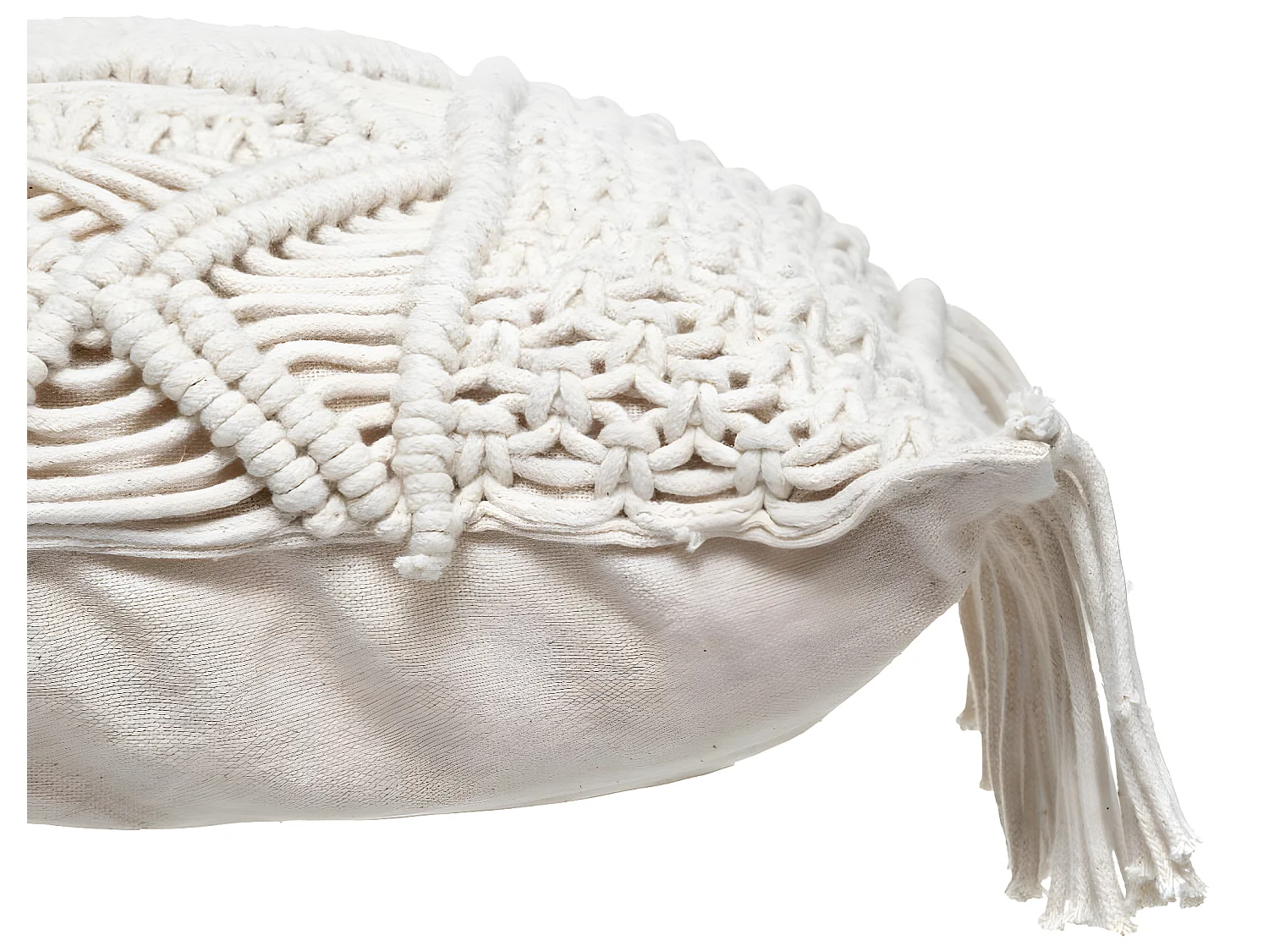 Coussin déhoussable Macramé en Coton 30 x 50 cm