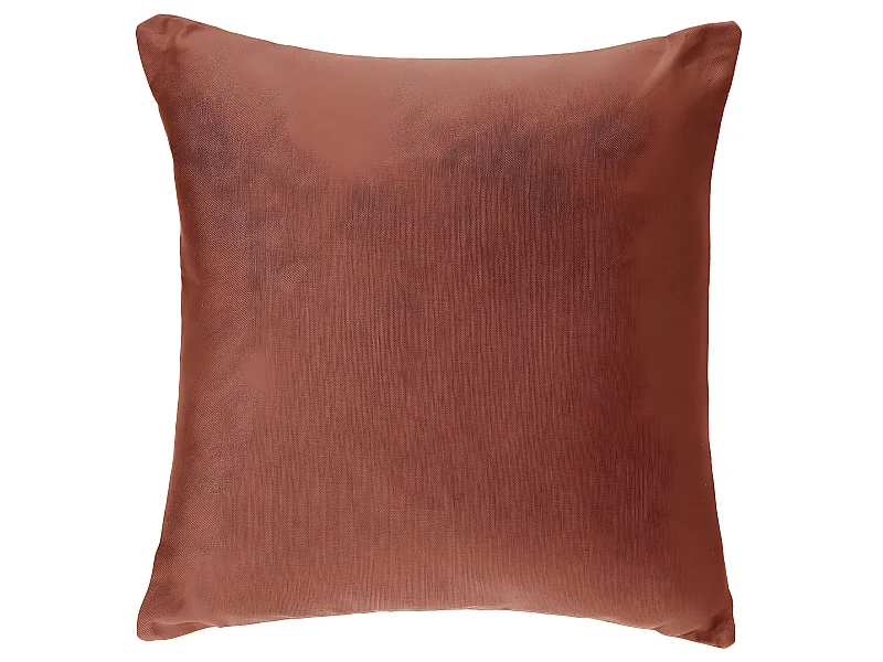 Coussin déhoussable en Coton Terracotta 38 x 38 cm